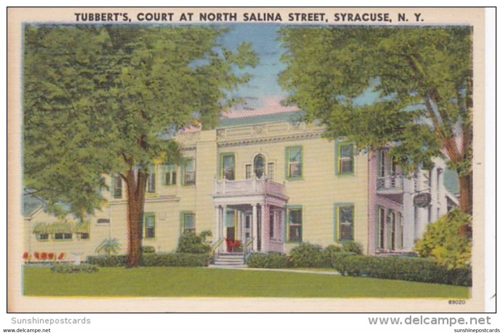 New York Syracuse Tubbert's Restaurant Court At North Salina Street 1958 - Syracuse