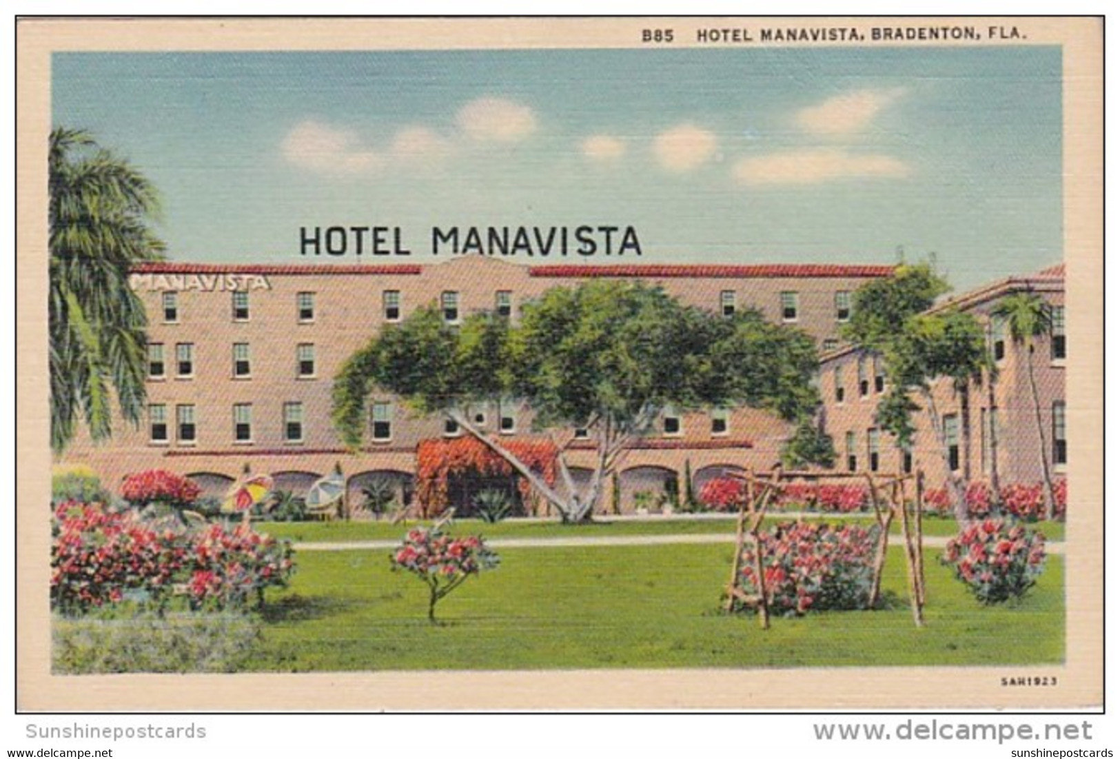 Florida Bradenton Hotel Manavista Curteich - Bradenton