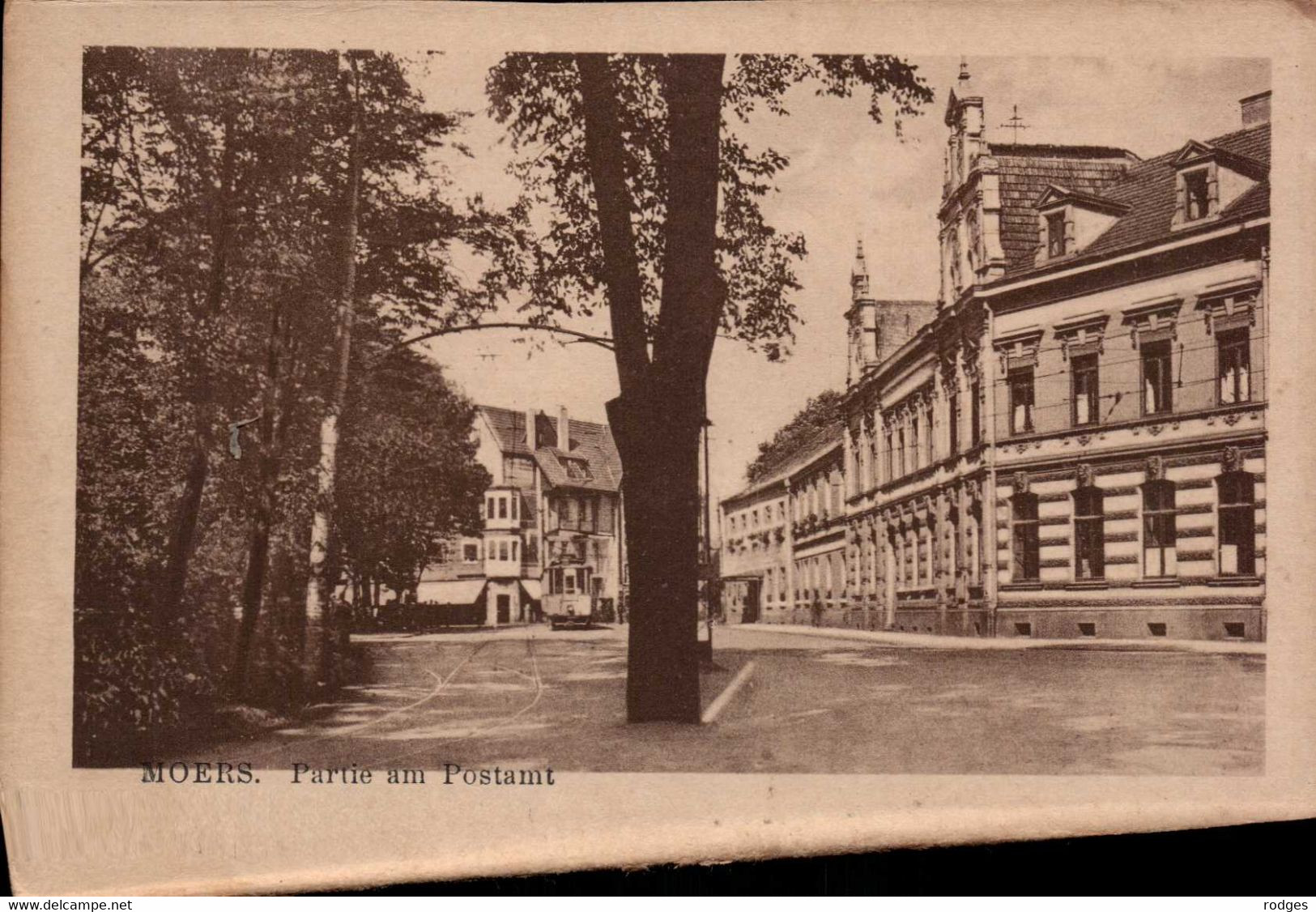 ALLEMAGNE , Cpa MOERS , Partie Am Postamt  (5978) - Moers