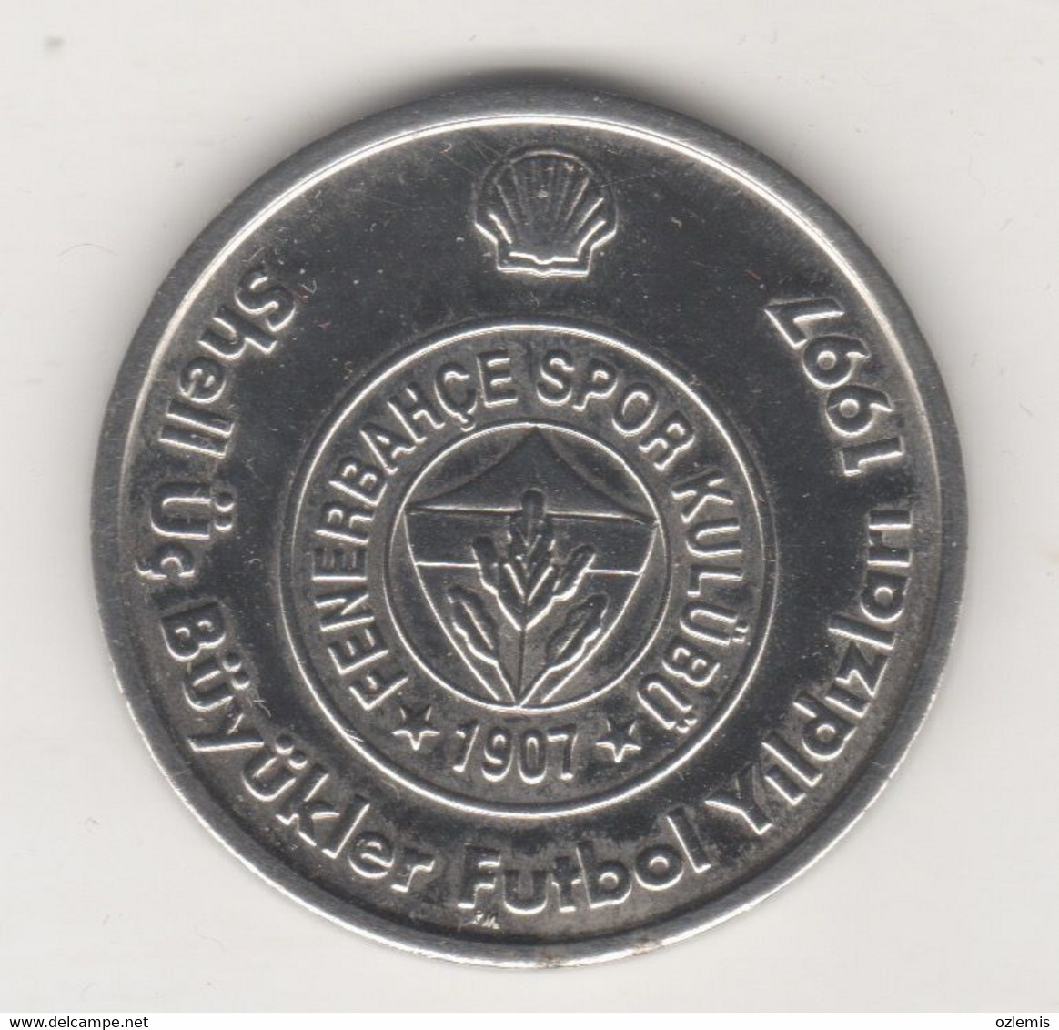 FENERBAHCE SPORT CLUB ,JES HOGH ,SHELL FOOTBALL TOKEN 1997 - Professionnels / De Société