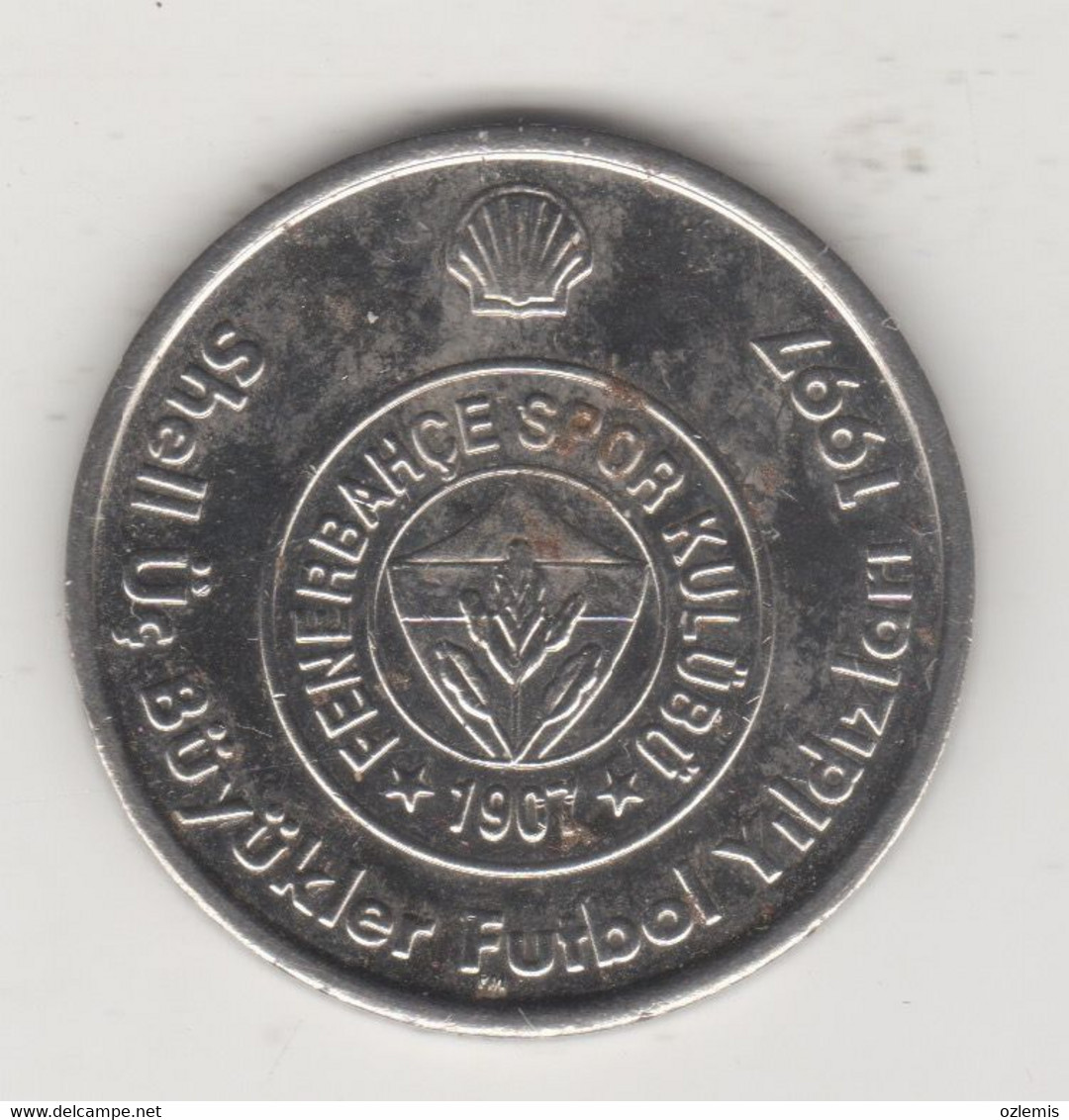 FENERBAHCE SPORT CLUB ,KEMALETTIN SENTURK ,SHELL FOOTBALL TOKEN 1997 - Professionnels / De Société