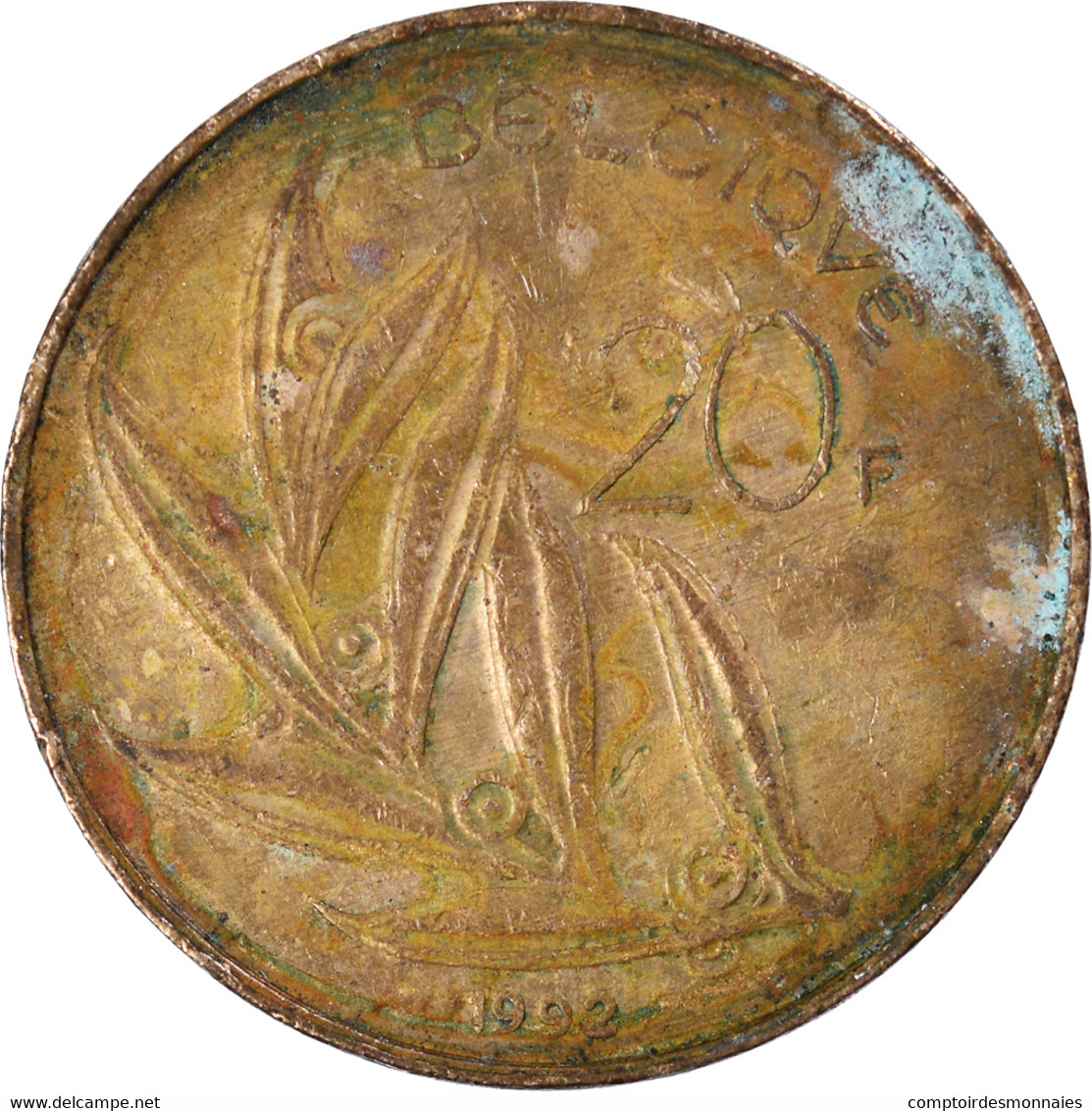 Monnaie, Belgique, 20 Francs, 20 Frank, 1992 - 20 Frank