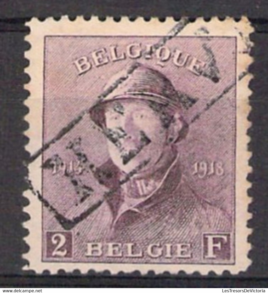 COB 176 Obl Griffe HERVE Rare - 1919 -  Roi Casqué - Cote 525 COB 2022 - 1919-1920 Albert Met Helm