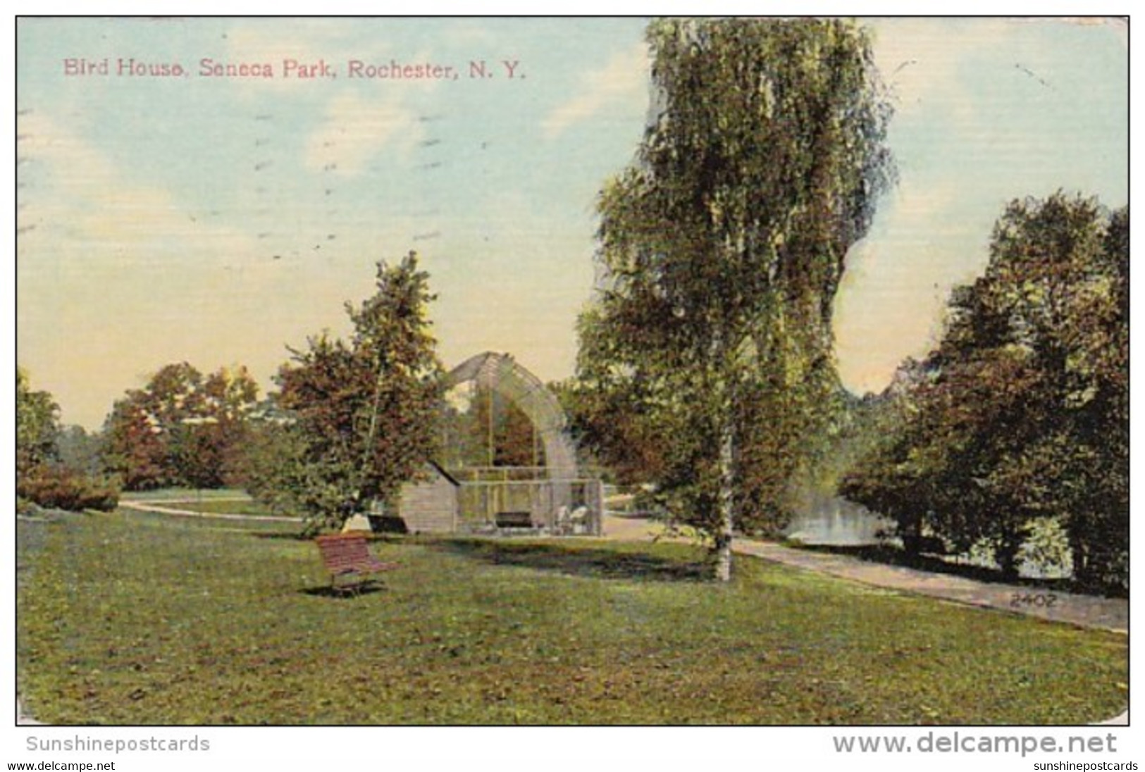 New York Rochester Bird House In Seneca Park 1910 - Rochester