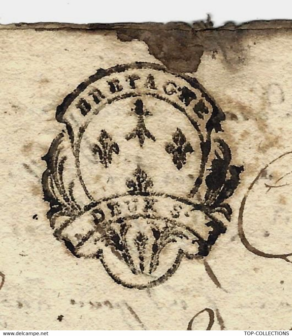 BRETAGNE 1753 Succession De Louis-François-Joseph MORAUD Du Deron Au Profit De Ses Filles Cachet Généralité - Gebührenstempel, Impoststempel