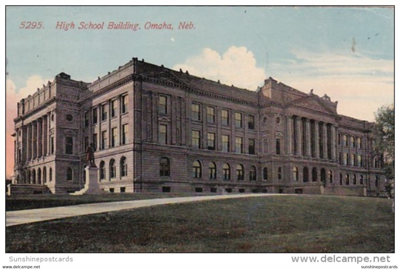 Nebraska Omaha High School Building 1914 - Omaha