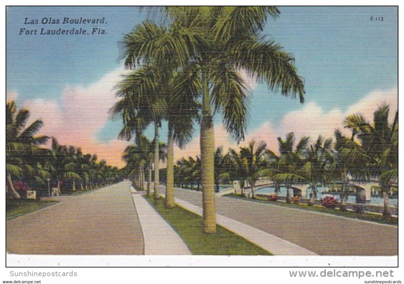 Florida Fort Lauderdale Las Olas Boulevard 1957 - Fort Lauderdale
