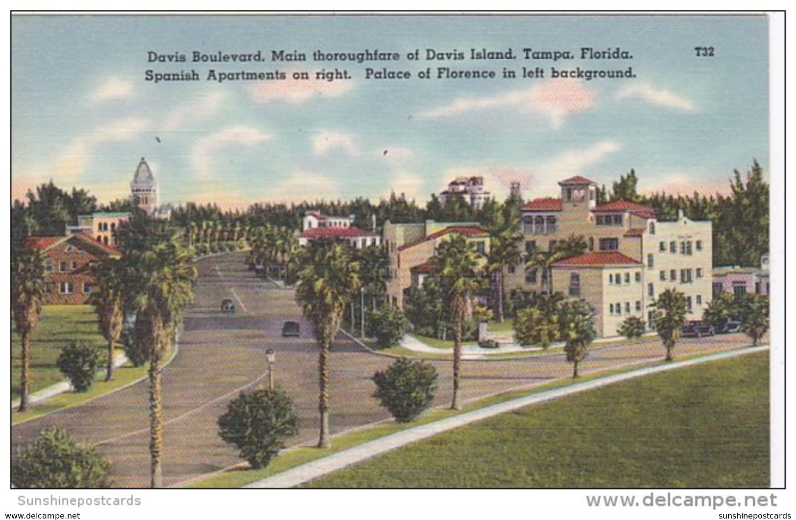 Florida Tampa Davis Boulevard Main Thoroughfare Of Davis Islands - Tampa