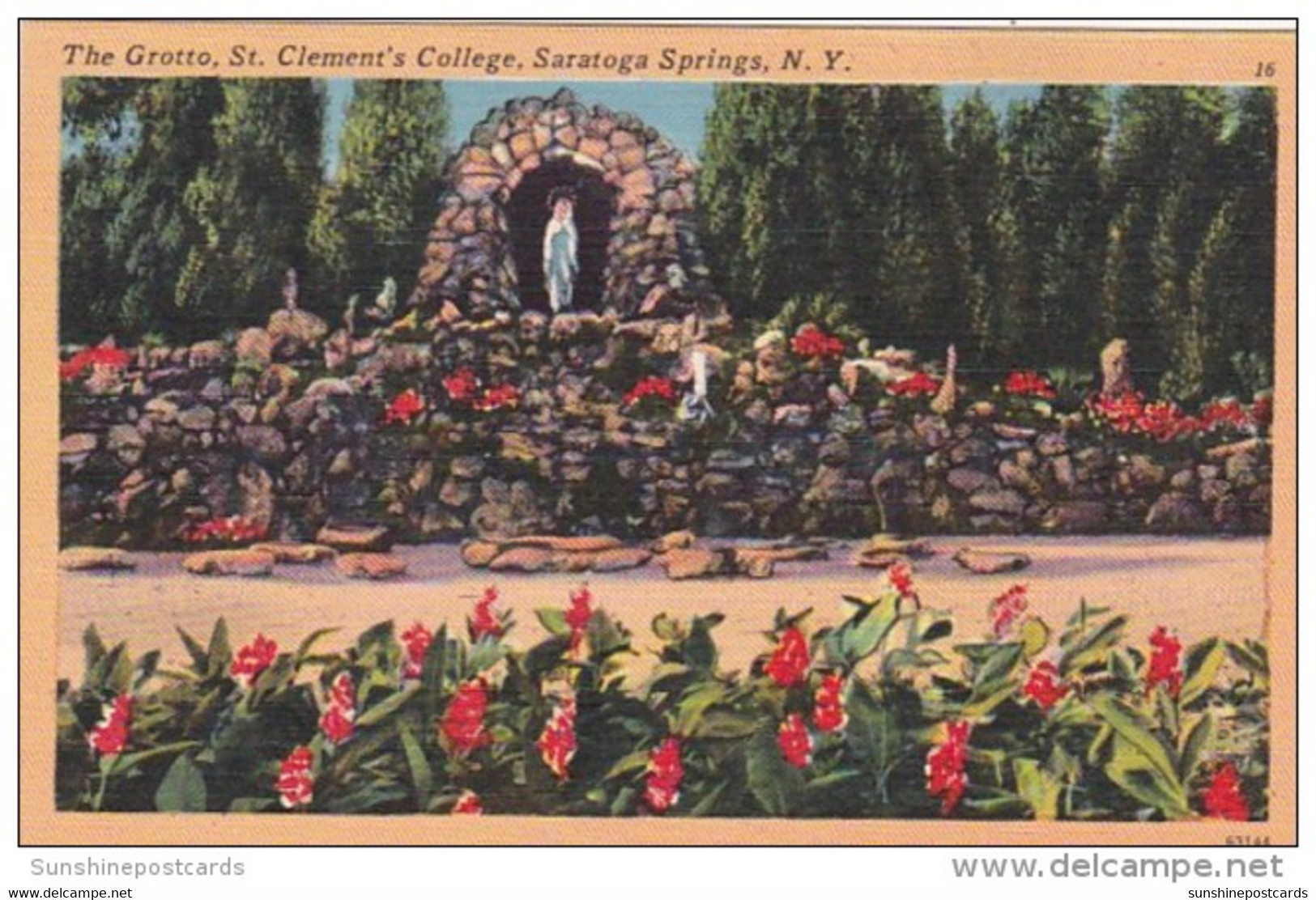 New York Saratoga Springs The Grotto St Clement's College - Saratoga Springs