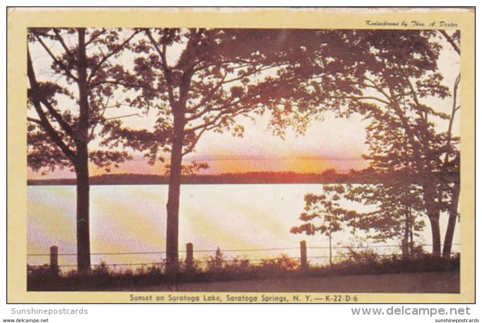 New York Saratoga Springs Sunset On Saratoga Lake Dexter Press - Saratoga Springs