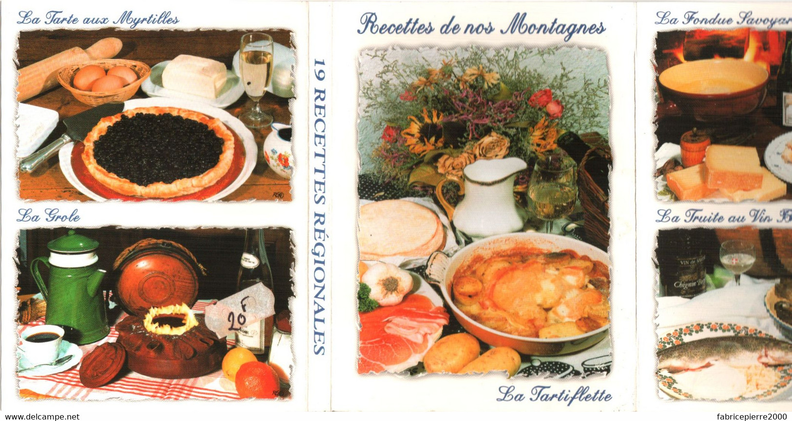 Carnet De 19 Recettes De Nos Montagnes (Grole, Tourtons, Farcement, Farçon, Péla, Oreilles D'ânes...) éd. Edy à Chambéry - Recettes (cuisine)