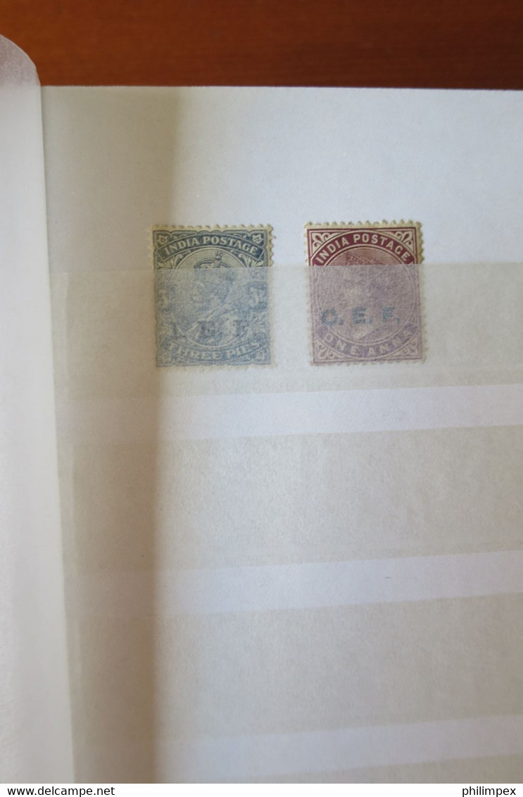 INDIA, 3 STOCK BOOKS FULL OF STAMPS - Verzamelingen & Reeksen