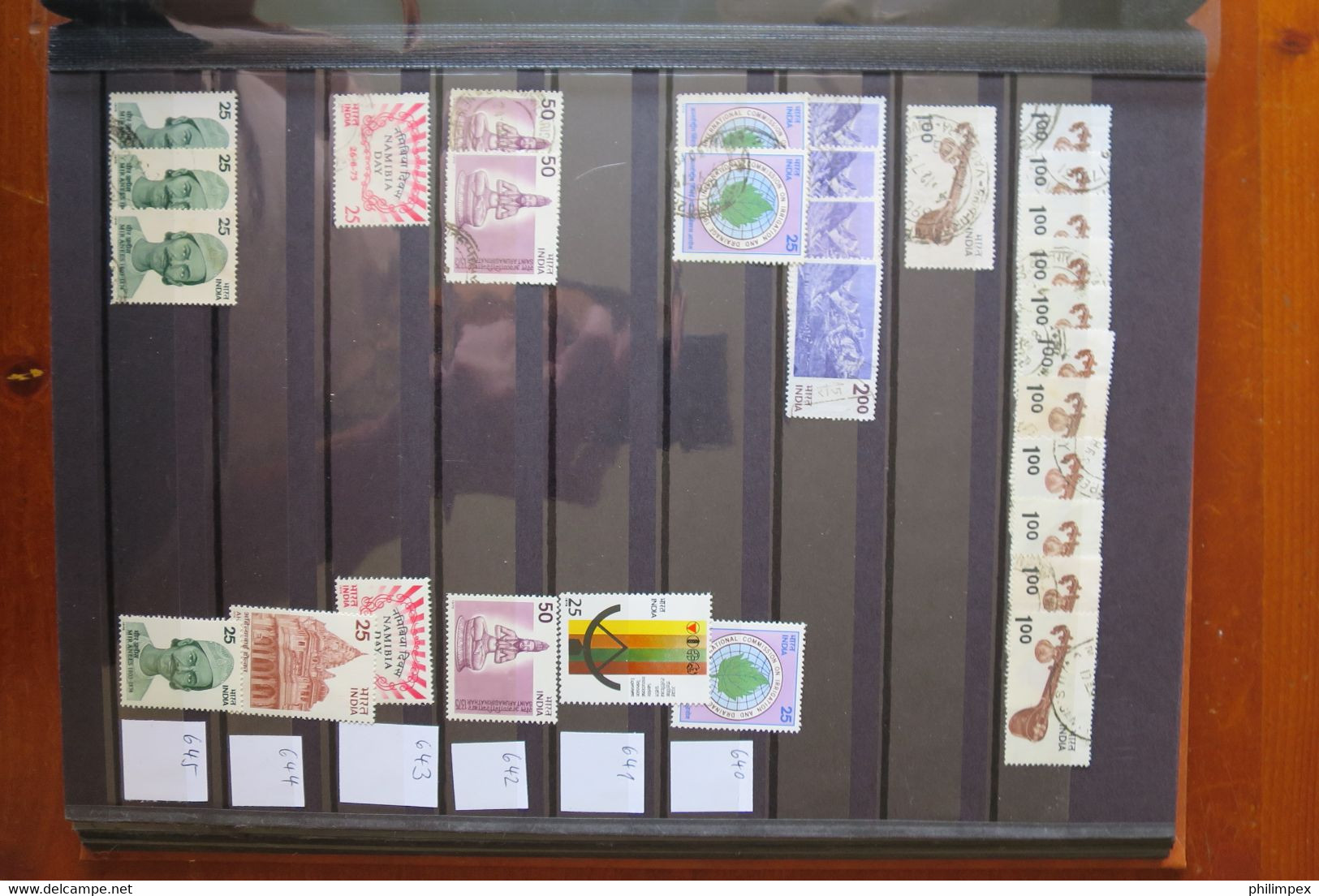 INDIA, 3 STOCK BOOKS FULL OF STAMPS