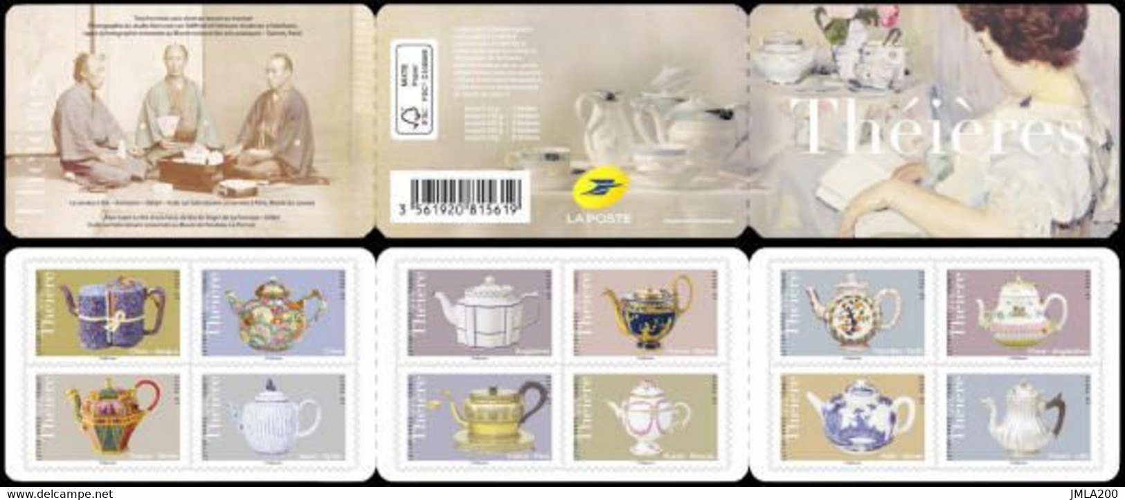 FRANCE 2018   BC 1617 Carnet 12 Timbres Les Théières  Neuf Non Plié ** - Commemoratives