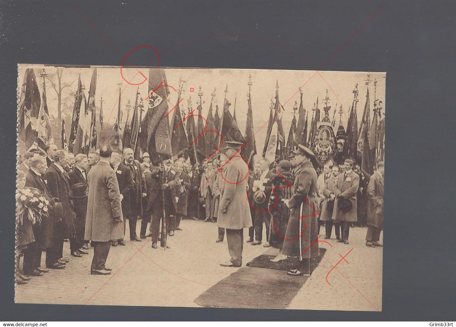 Bruxelles - Le Président Général Reçoit Le Drapeau - Postkaart - Fêtes, événements