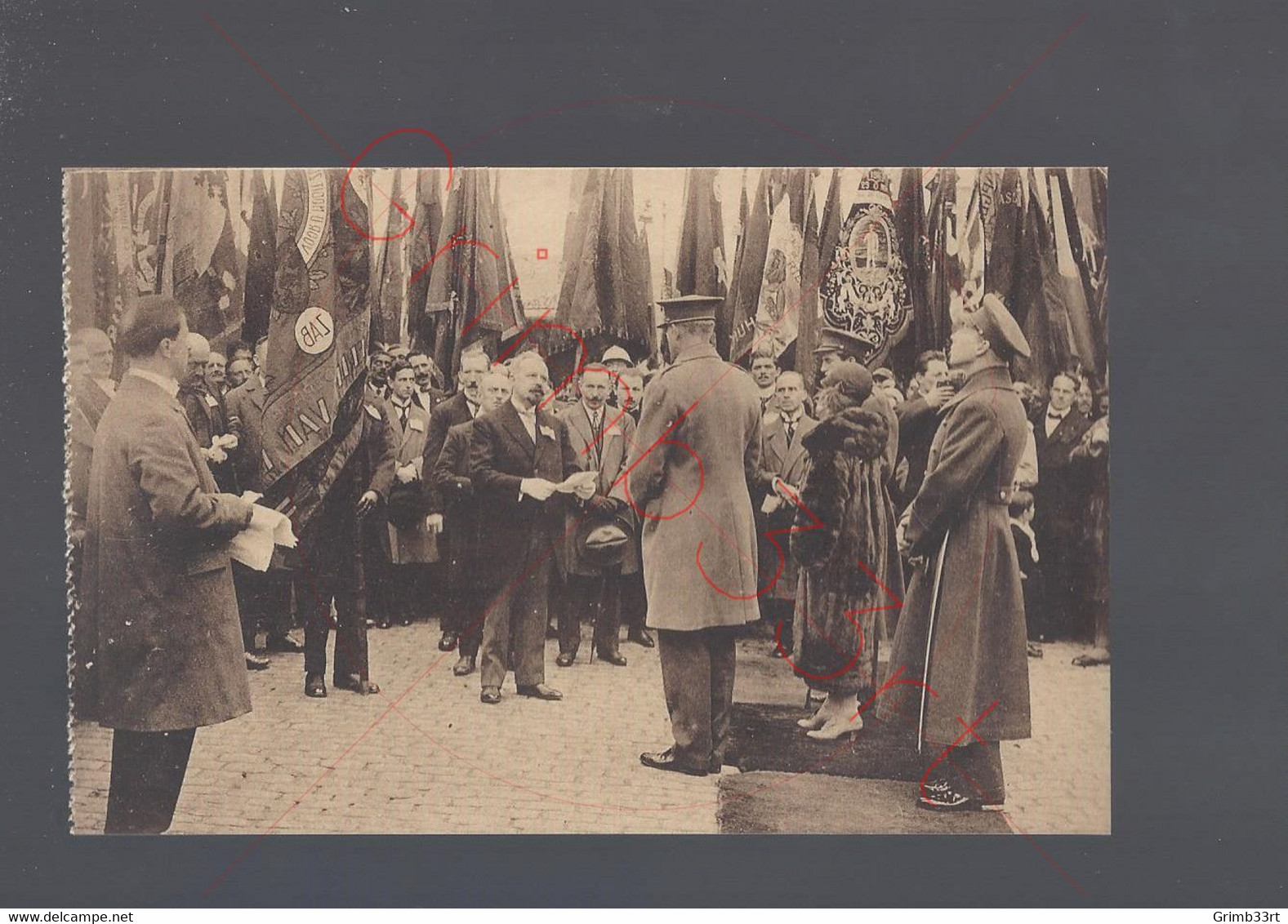 Bruxelles - M. Levêque, Secrétaire Général Remercie Le Roi - Postkaart - Fêtes, événements