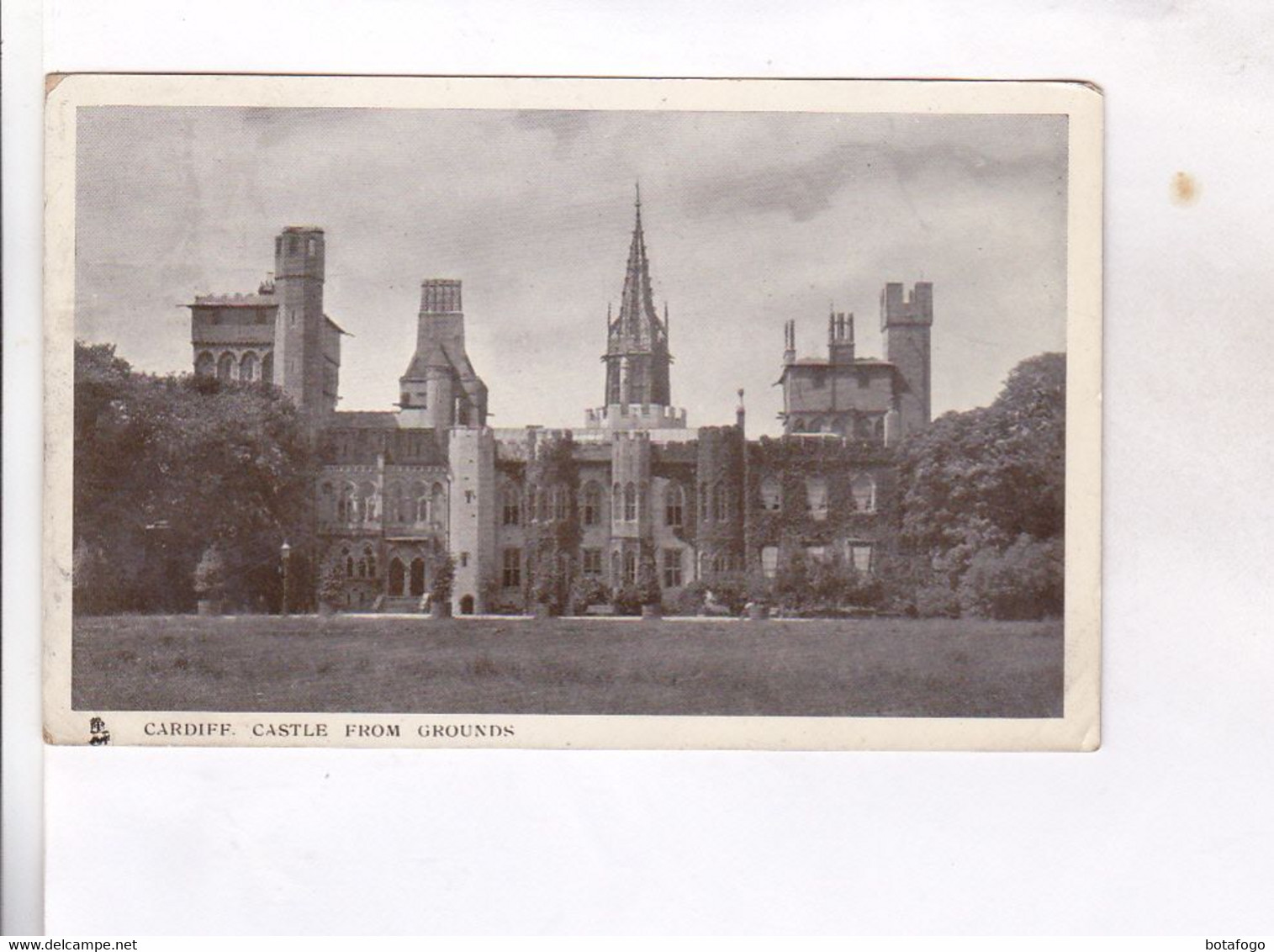 CPA PHOTO CARDIFF, CASTLE  FROM GROUNDS  (voir Timbres) - Cardiganshire