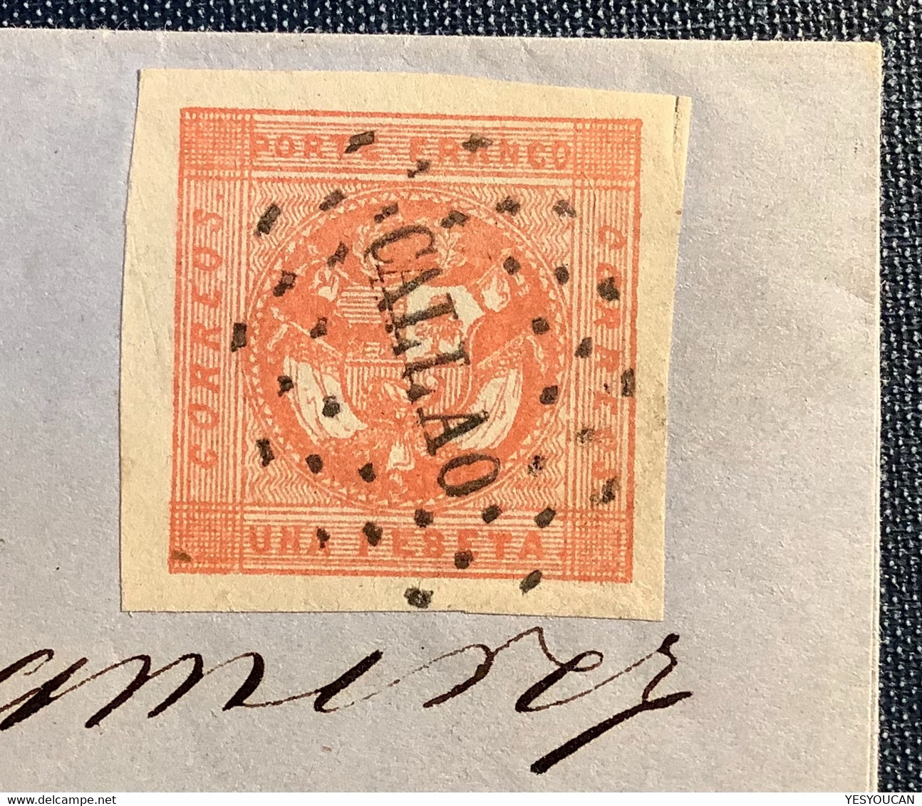 RARE EARLY DATE 12.4.1858 ! Of Scott #4  1p Red SUPERB Cover CALLAO>Islay. Expert.Scheller & Todd. (Peru Perou Lettre - Perù