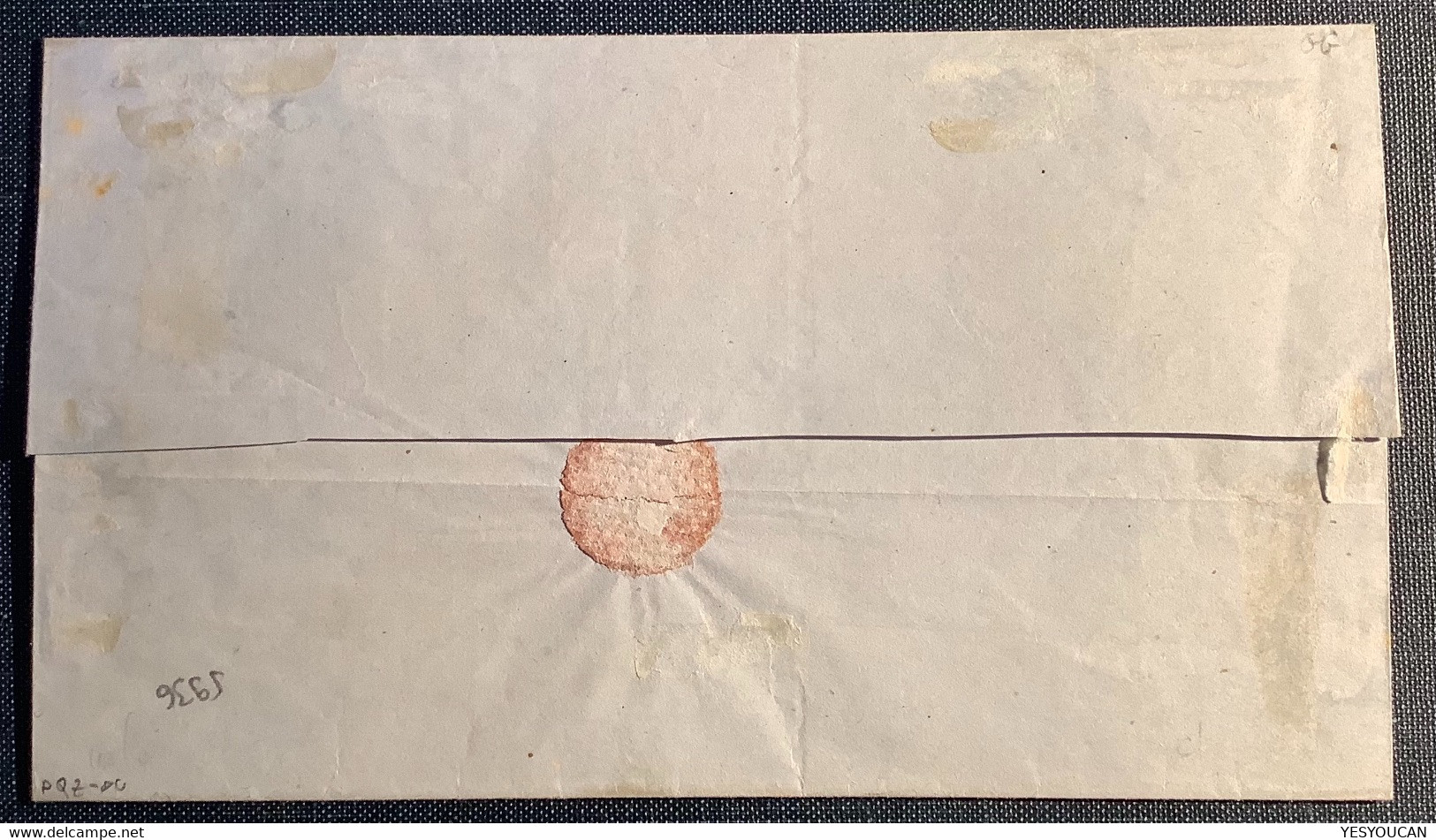 RARE EARLY DATE 12.4.1858 ! Of Scott #4  1p Red SUPERB Cover CALLAO>Islay. Expert.Scheller & Todd. (Peru Perou Lettre - Perú