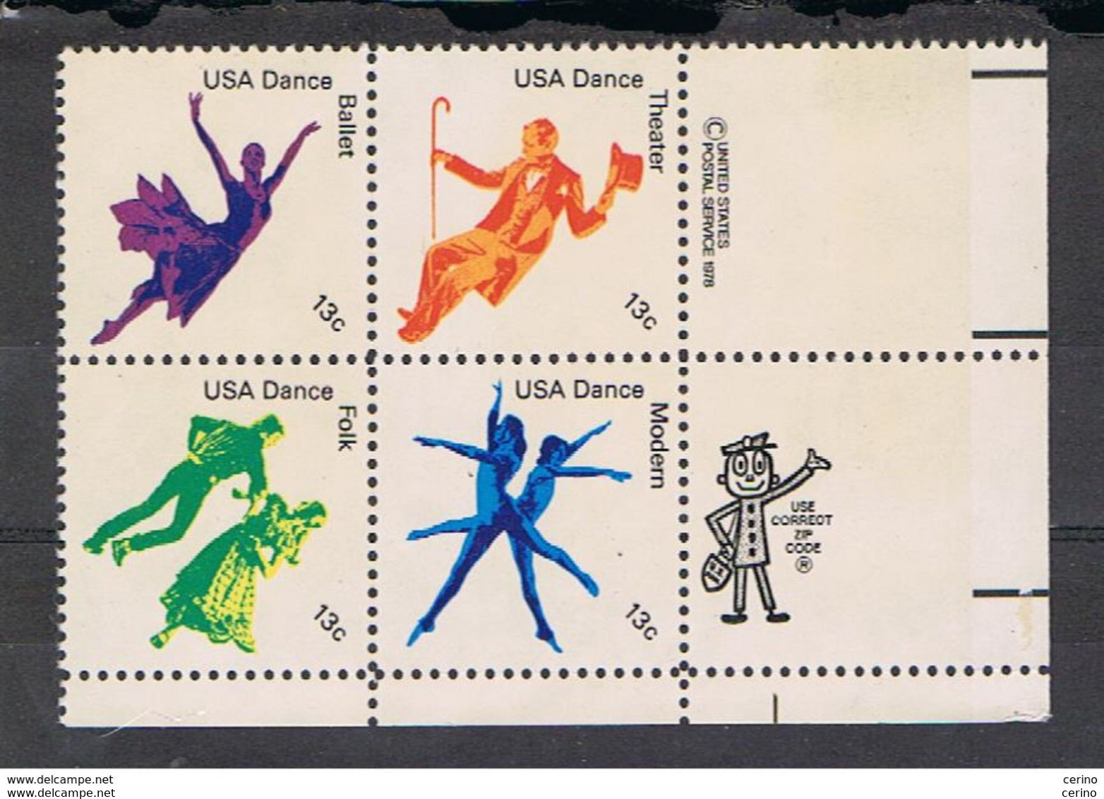 U.S.A.:  1978  KOMPLET  SET  4  UNUSED  STAMPS  -  YV/TELL. 1195/98 - Tiras Cómicas & Múltiples