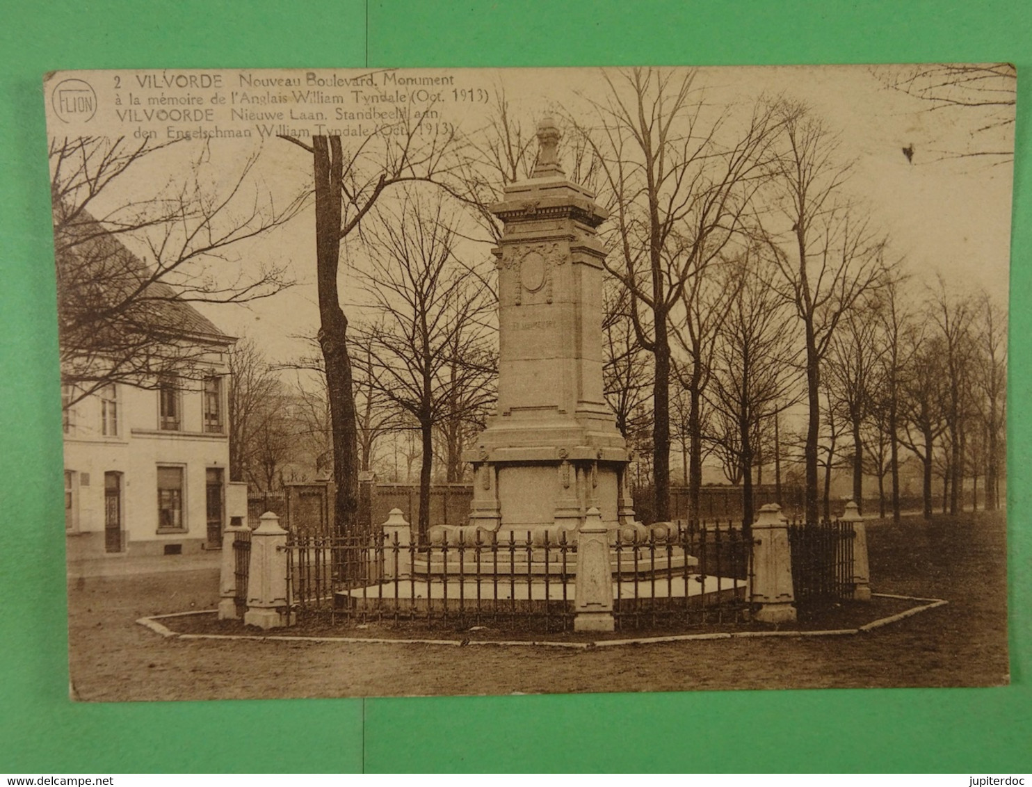 Vilvorde Nouveau Boulevard Monument à La Mémoire De L'Anglais William Tyndal (Oct. 1913) - Vilvoorde