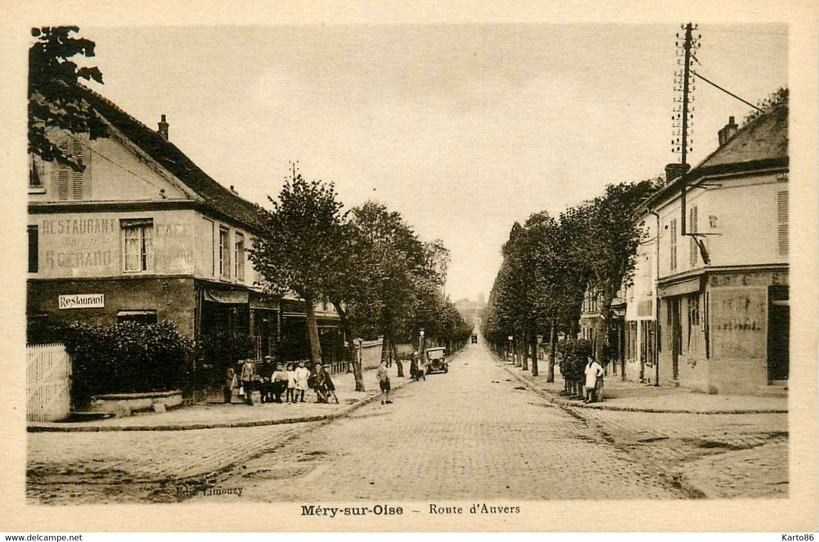 Méry Sur Oise * Débit De Tabac Tabacs TABAC , Route D'auvers * Restaurant Maison R. GERARD - Mery Sur Oise