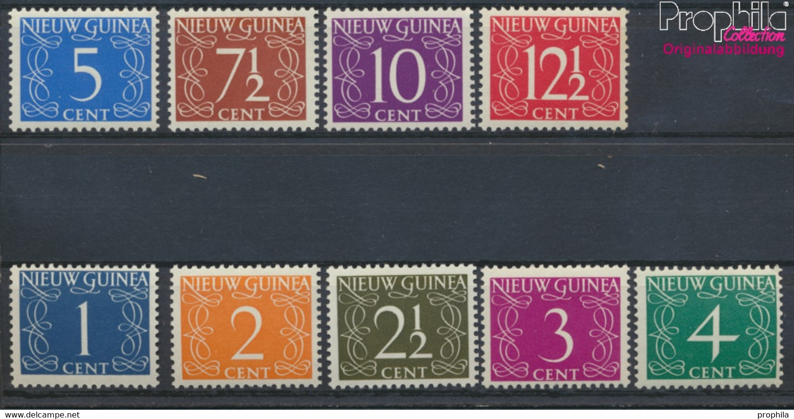 Niederl.-Neuguinea 1-9 (kompl.Ausg.) Postfrisch 1950 Ziffernzeichnung (9757337 - Niederländisch-Neuguinea