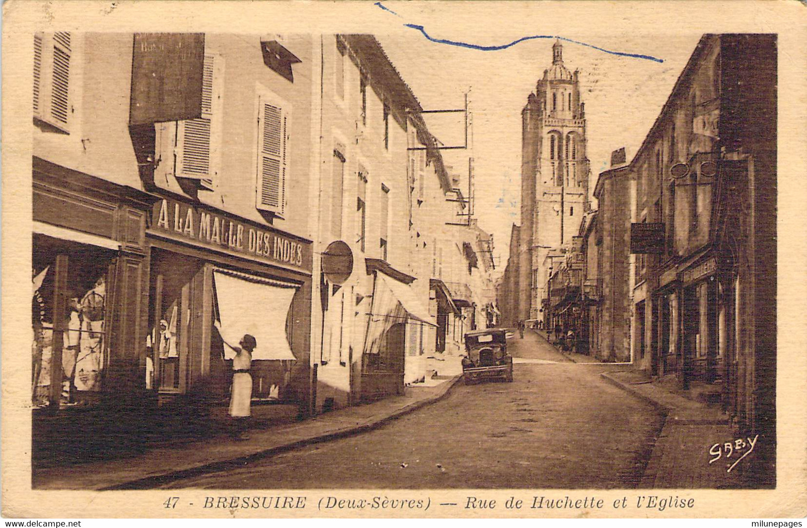 79 Deux Sèvres Rue De Huchette à Bressuire Devant La Malle Des Indes - Bressuire