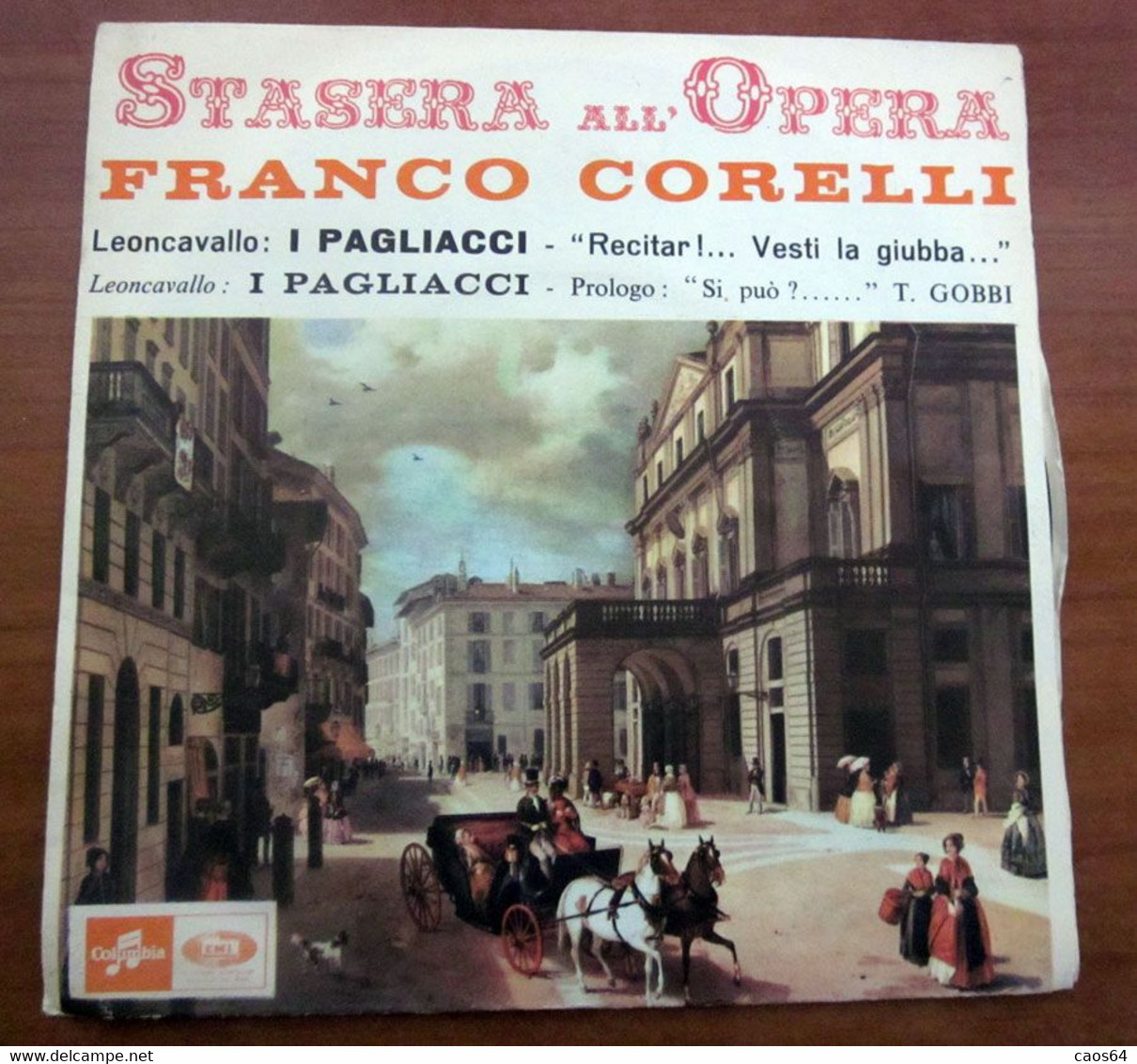 Franco Corelli – I Pagliacci  7" - Oper & Operette