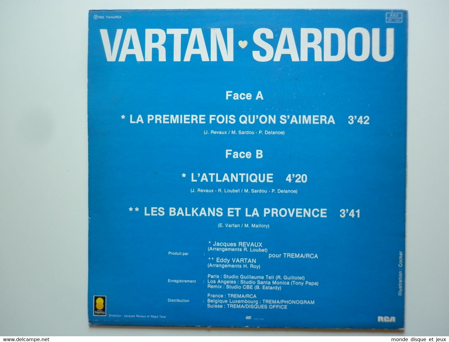 Michel Sardou / Sylvie Vartan Maxi 45Tours Vinyle La Première Fois Qu'On S'Aimera - 45 T - Maxi-Single