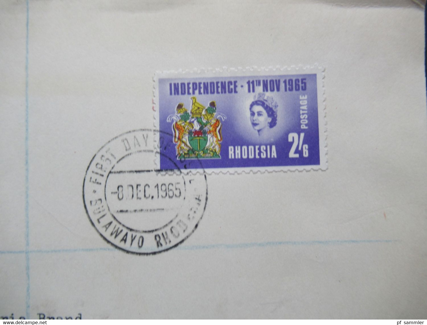 Afrika Rhodesia Independence GB Kolonie Rhodesia Post Office FDC Einschreiben Bulawayo (20) Southern Rhodesia - Rhodésie & Nyasaland (1954-1963)