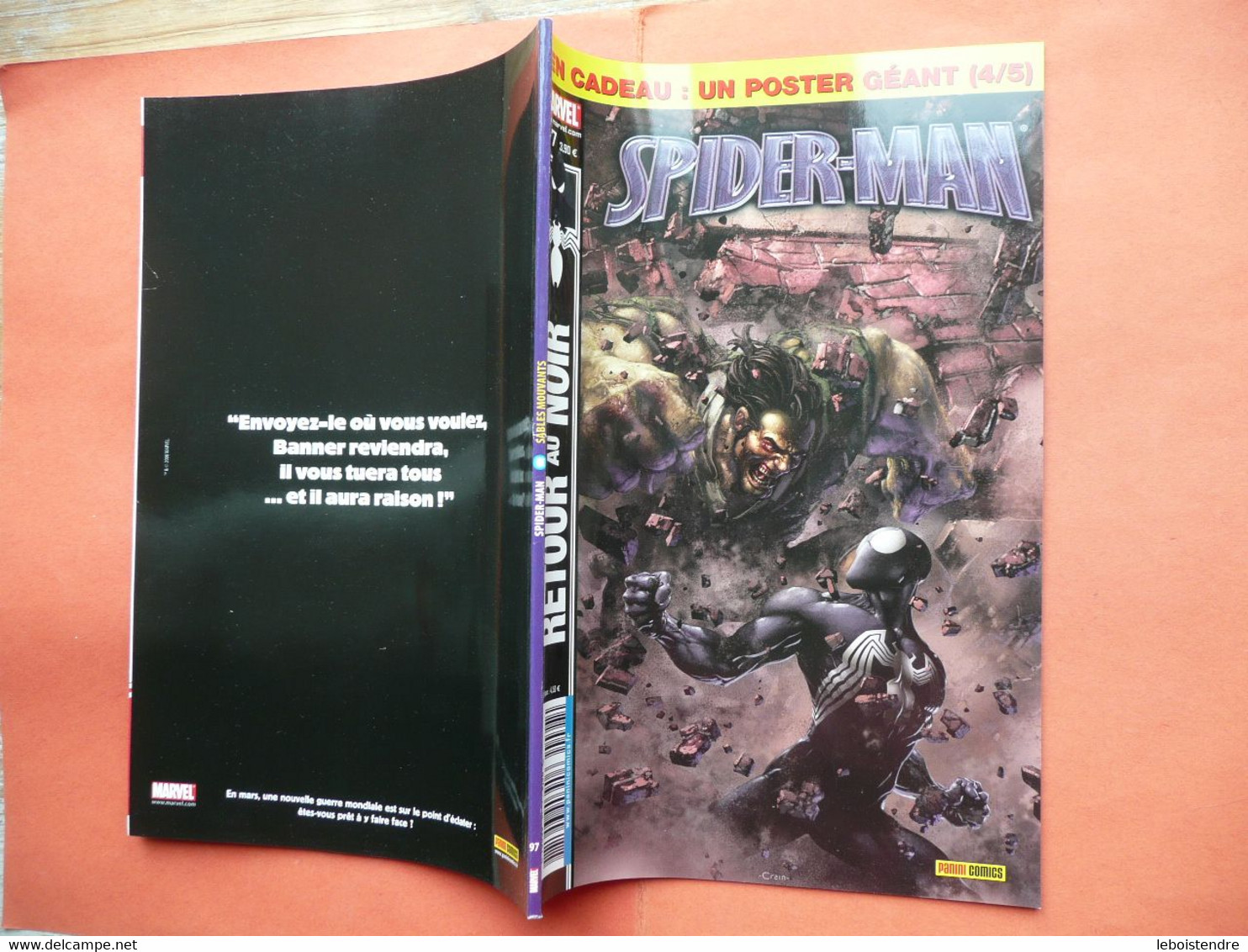 SPIDERMAN V2 SPIDER-MAN N 97 FEVRIER  2008 RETOUR AU NOIR  PANINI COMICS MARVEL - Spiderman