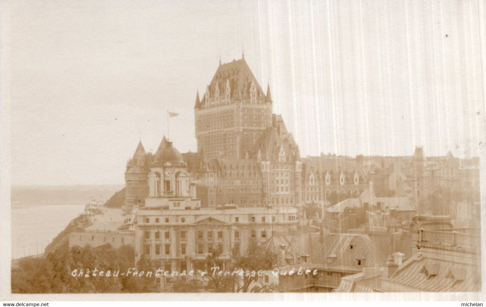 CPA   CANADA     CHATEAU FRONTENAC TERRASSE---QUEBEC - Québec - La Citadelle