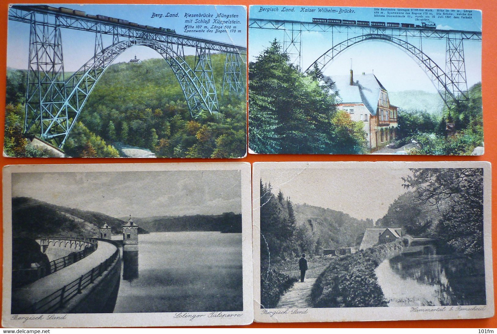 GERMANY - N.R.WESTFALEN - BERGISCHEN LAND , LOT 8 OLD POSTCARDS - Bergisch Gladbach