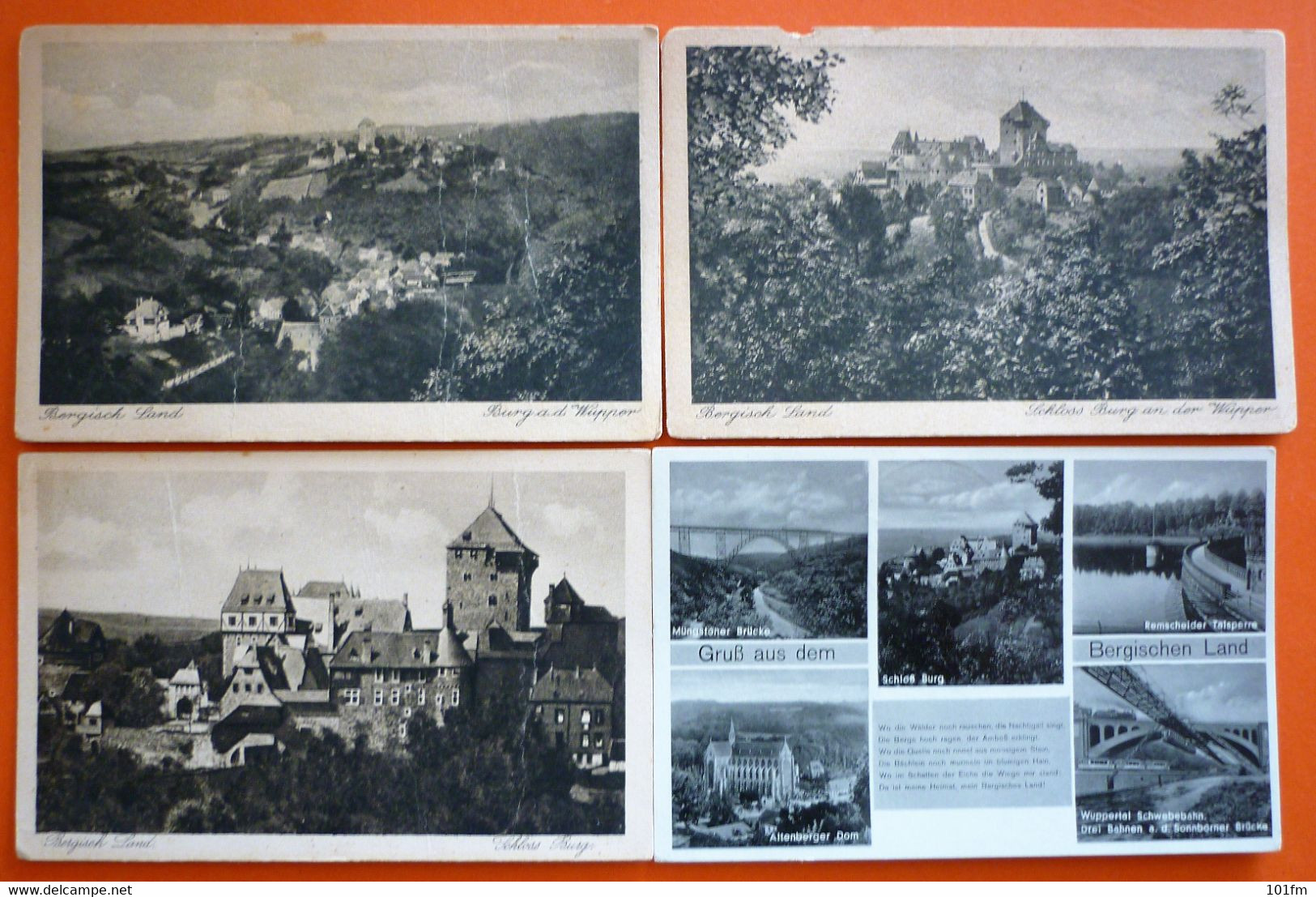 GERMANY - N.R.WESTFALEN - BERGISCHEN LAND , LOT 8 OLD POSTCARDS - Bergisch Gladbach