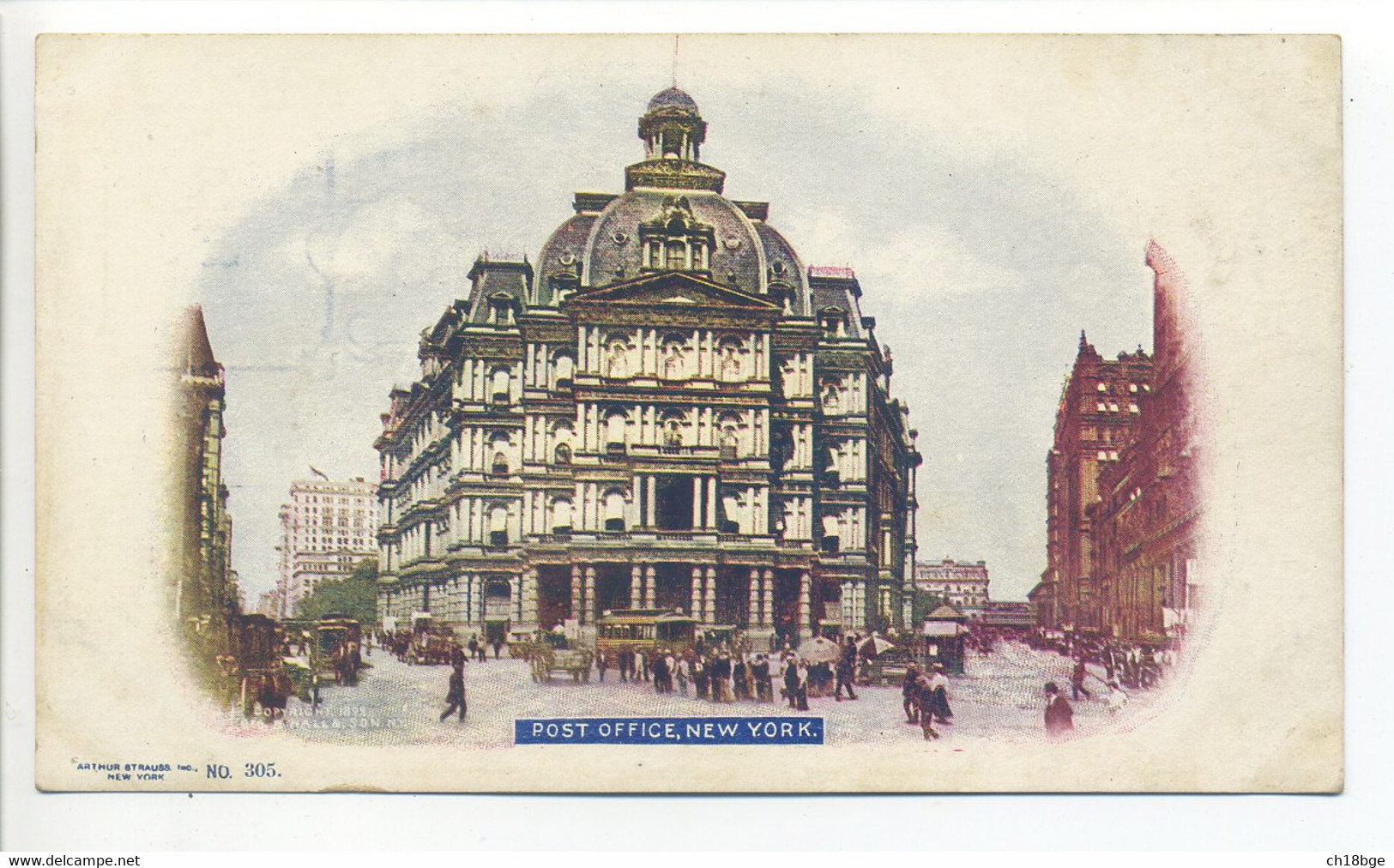 CPA USA NEW YORK NY - POST OFFICE  - 1902 - Autres Monuments, édifices