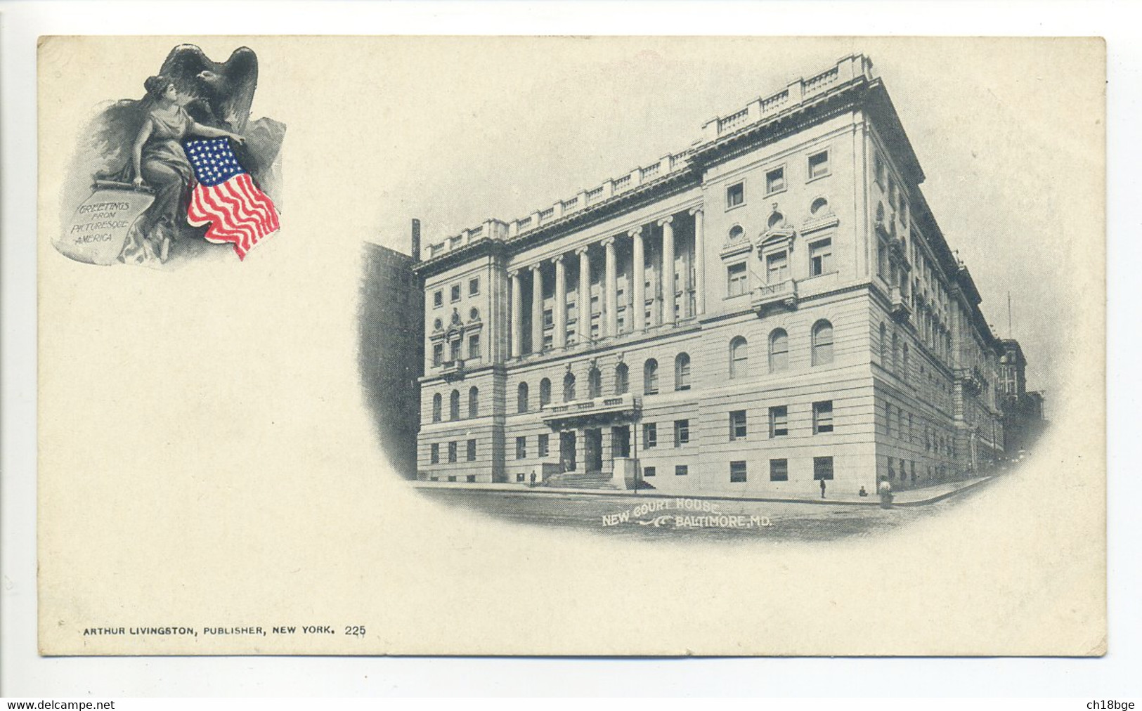 CPA USA - MARYLAND MD - NEW COURT HOUSE, BALTIMORE - 1902 - Baltimore