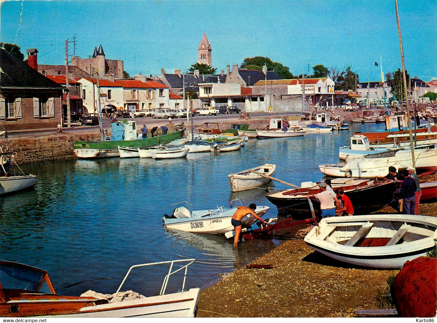 Noirmoutier * Vue Sur Le Port * Bateaux - Noirmoutier