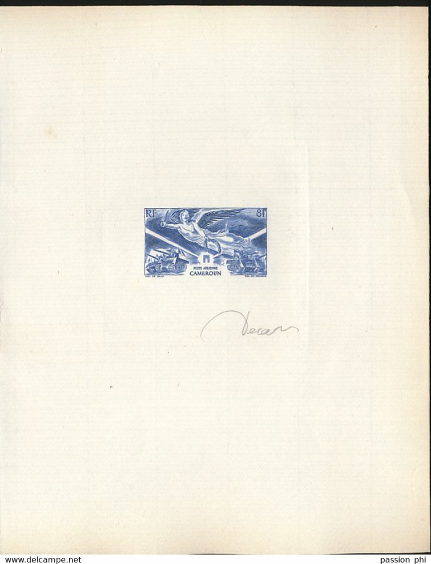 CAMEROUN 1946 ANNIVERSAIRE DE LA VICTOIRE + DU TCHAD AU RHIN EPREUVES D'ARTISTE SIGNATURE PARAPHE DECARIS - Nuevos