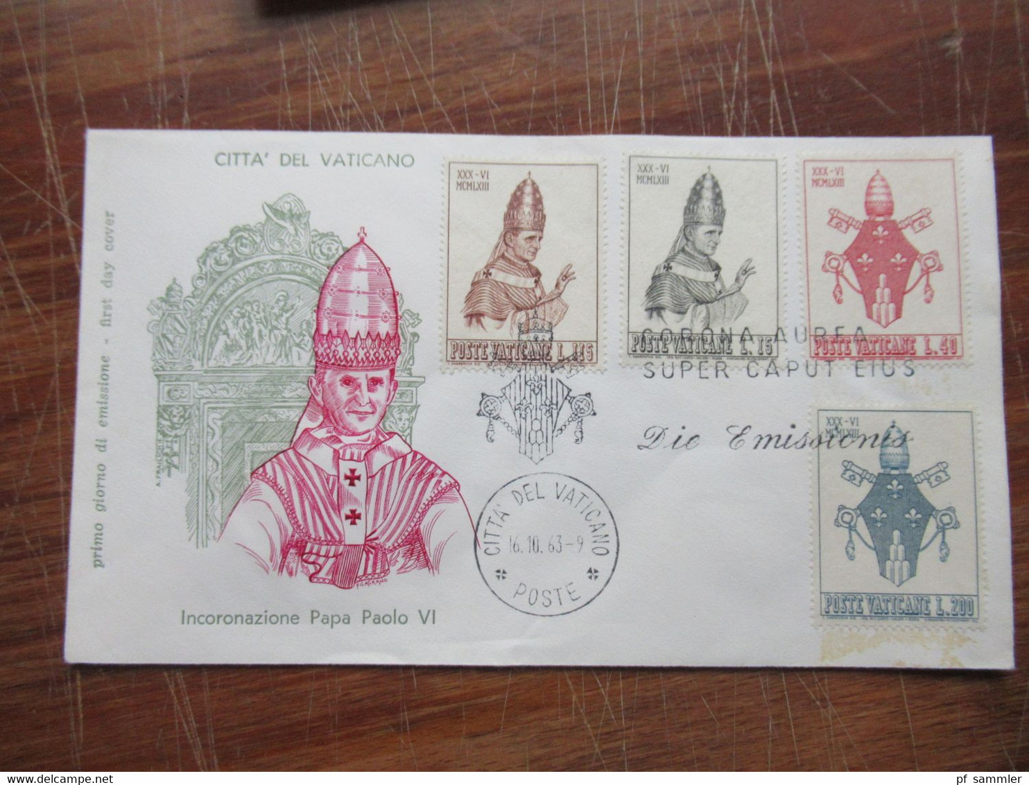 Vatican / Vatikanstadt 1950er / 60er Jahre kleiner belegeposten mit Ansichtskarten und FDC