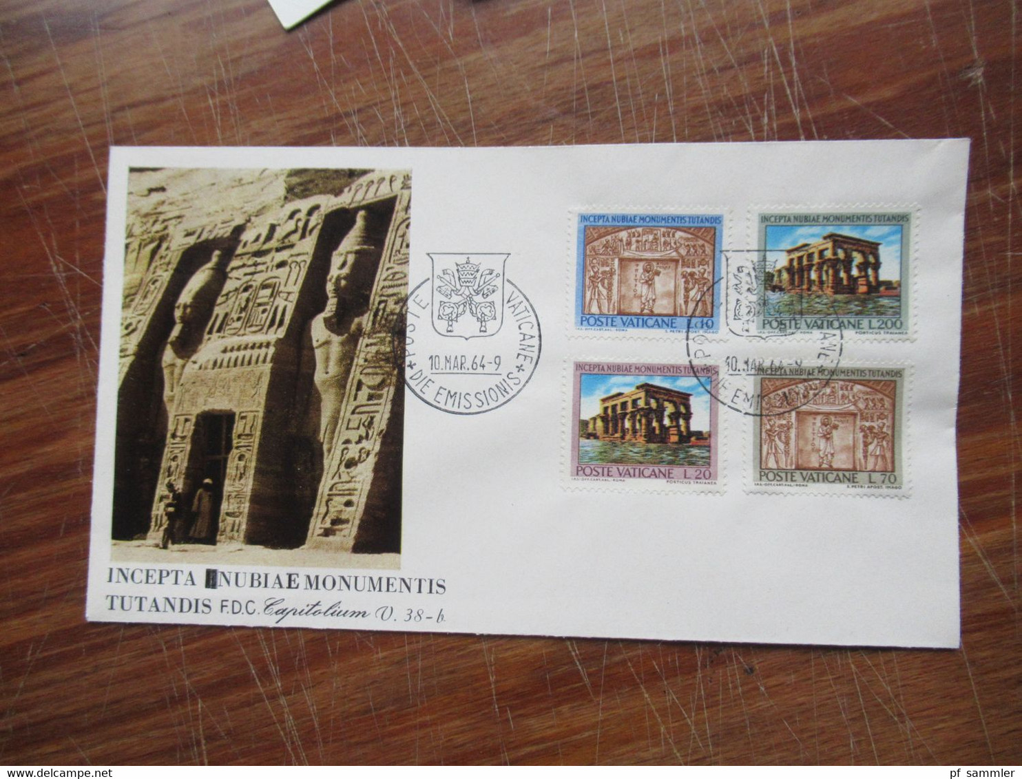 Vatican / Vatikanstadt 1950er / 60er Jahre kleiner belegeposten mit Ansichtskarten und FDC