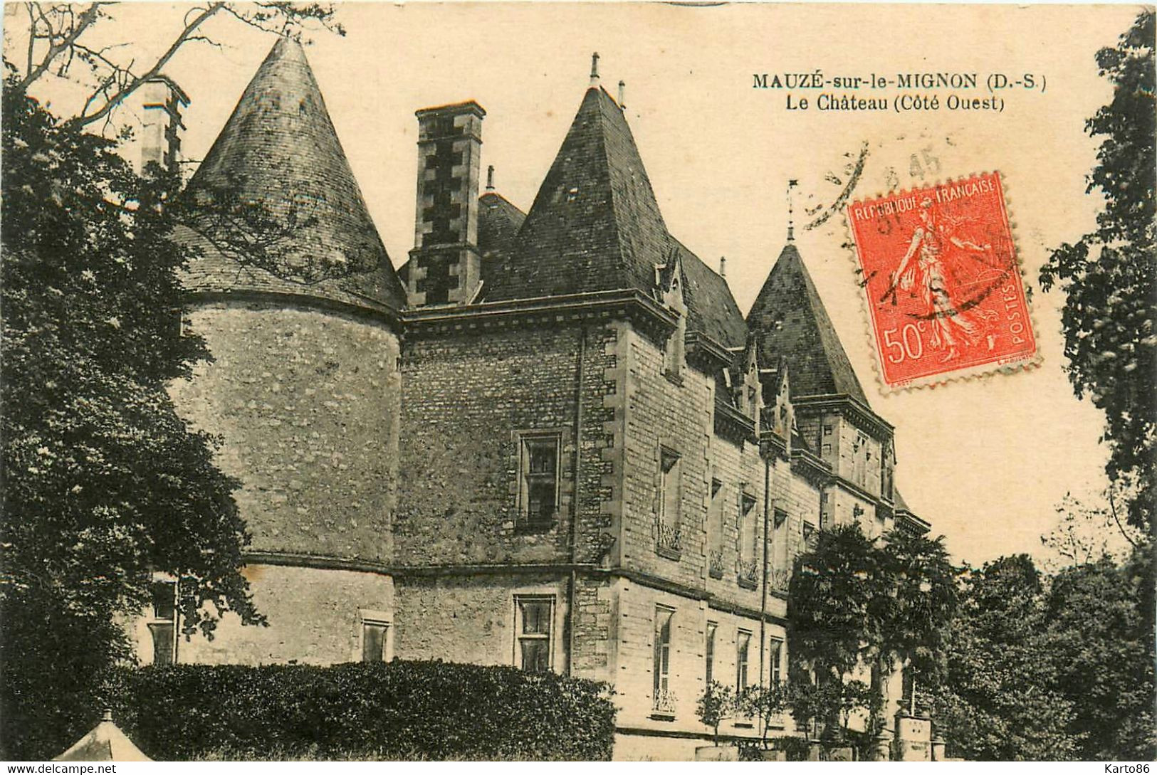 Mauzé Sur Le Mignon * Vue Sur Le Château , Côté Ouest - Mauze Sur Le Mignon