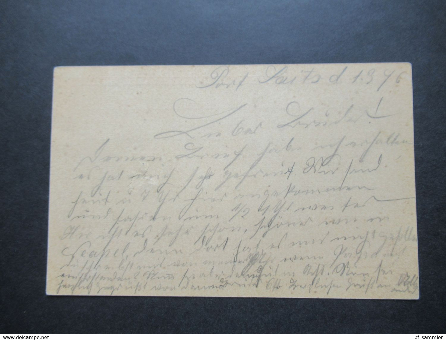 Ägypten 1896 Ganzsache Weltpostverein Stempel Port Said Nach Berlin Mit Ank. Stempel Bestellt Vom Postamt - 1866-1914 Khedivate Of Egypt