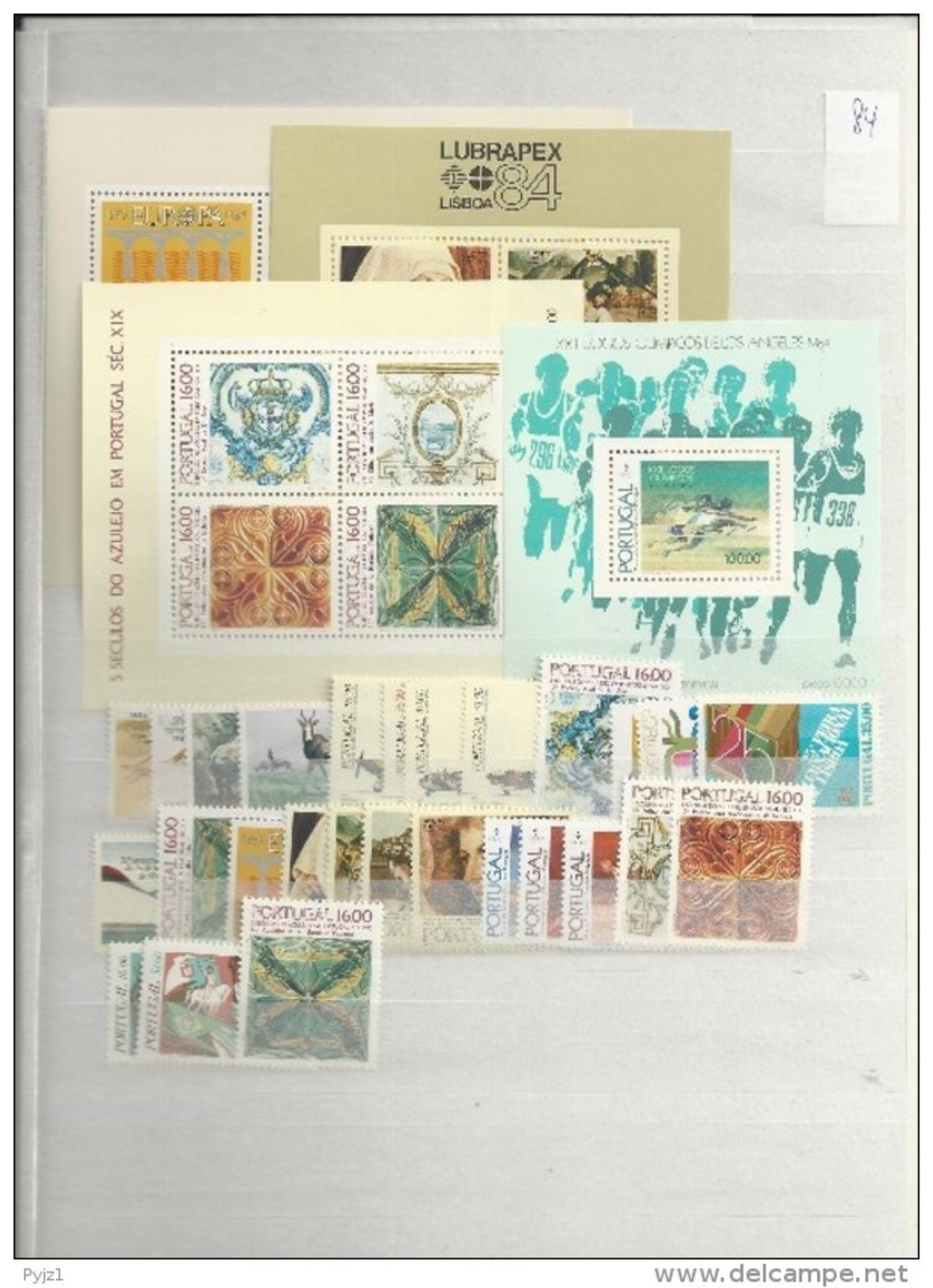 1984  MNH Portugal, Year Complete, Postfris - Años Completos