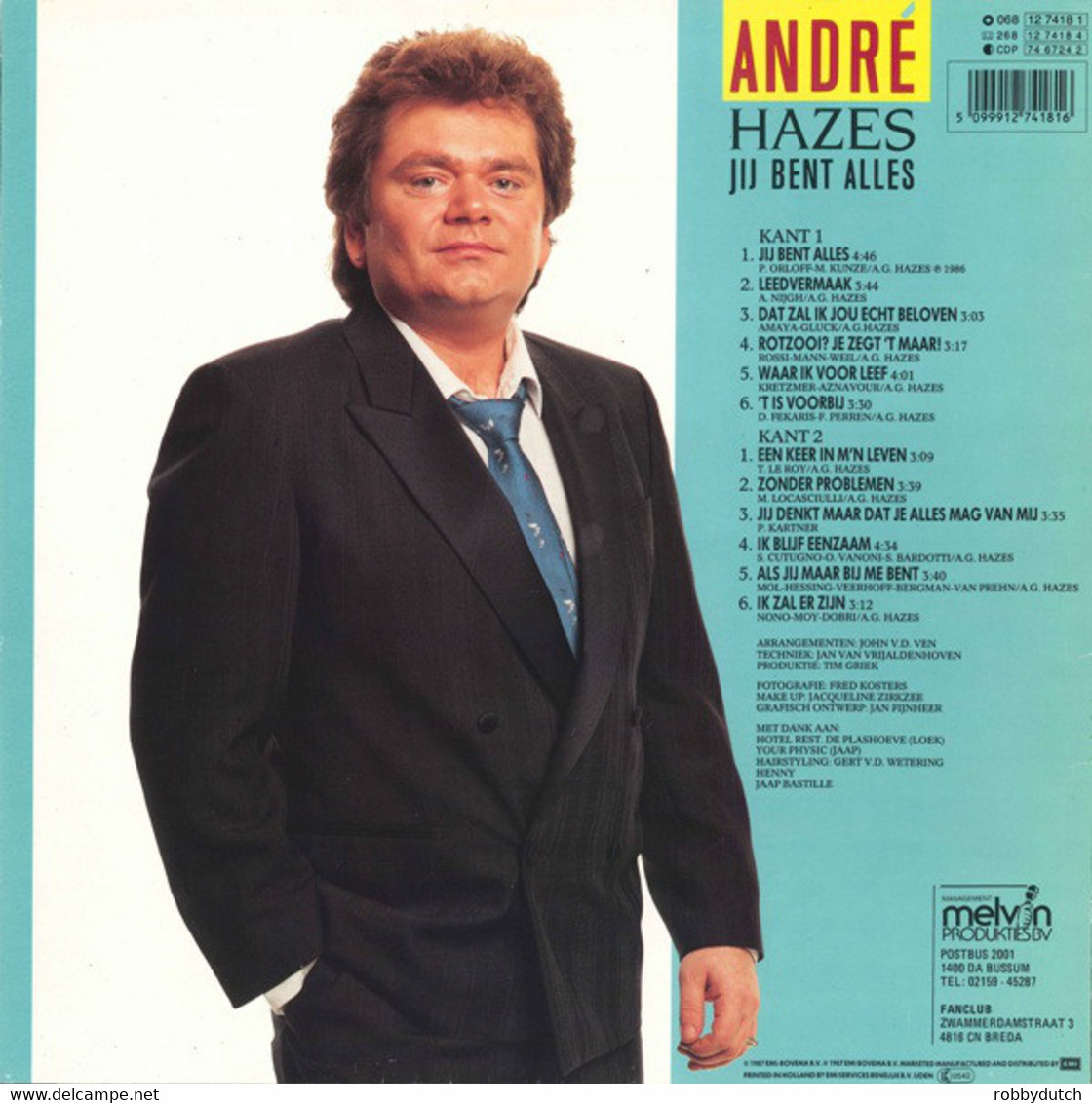 * LP * ANDRÉ HAZES - JIJ BENT ALLES - Otros - Canción Neerlandesa