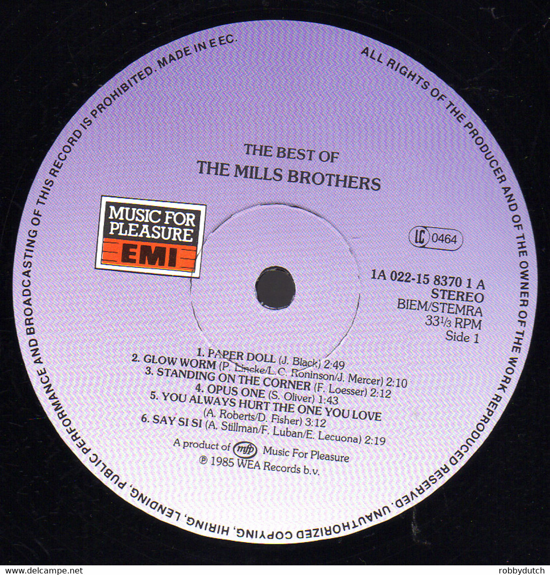 * LP * THE BEST OF THE MILLS BROTHERS & THE INK SPOTS - Soul - R&B