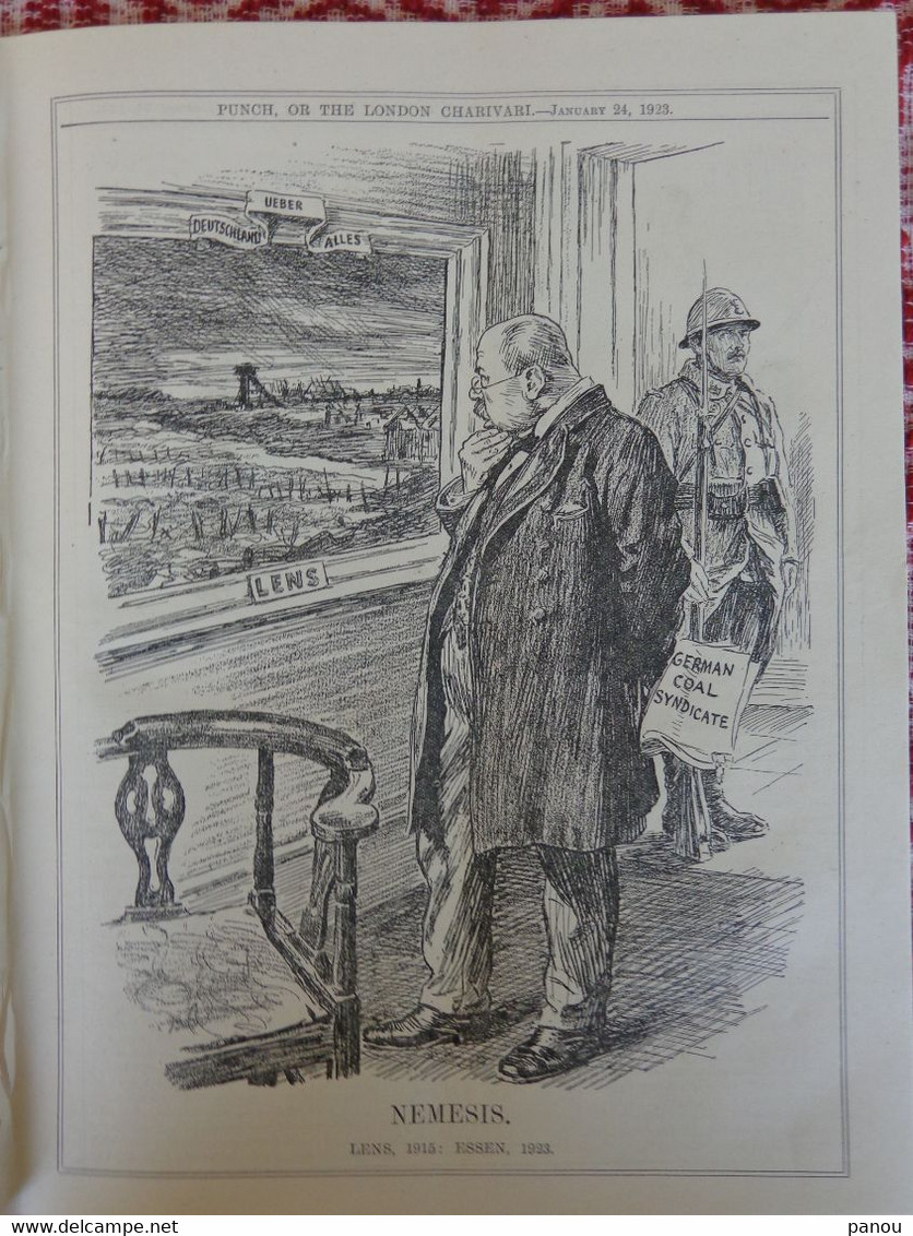 Punch, Or The London Charivari Vol. CLXIV- JANUARY 24, 1923 - Magazine 24 Pages, Cartoons - Autres & Non Classés