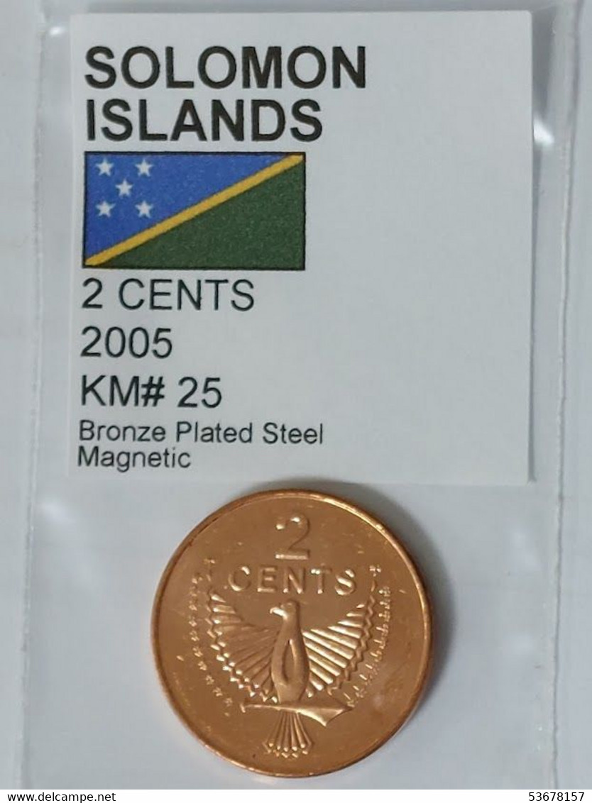 Solomon Islands - 2 Cents, 2005, Unc, KM# 25 - Salomonen