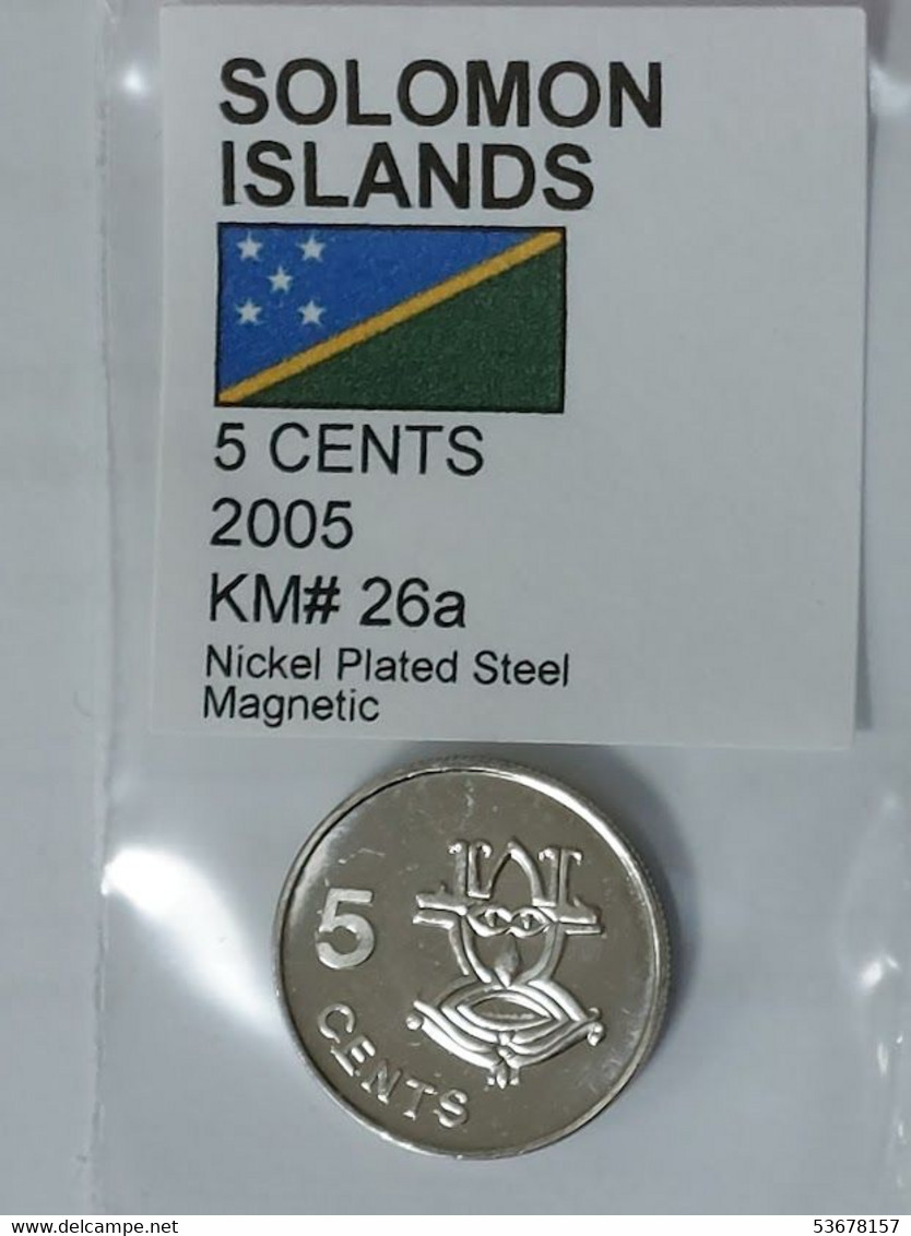 Solomon Islands - 5 Cents, 2005, Unc, KM# 26a - Salomonen