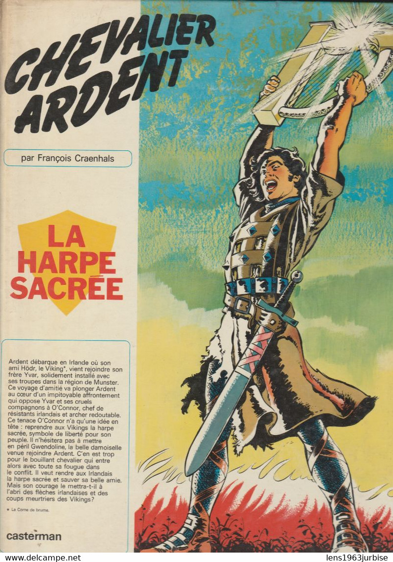 Chevalier Ardent , La Harpe Sacrée , Casterman 1973 - Chevalier Ardent